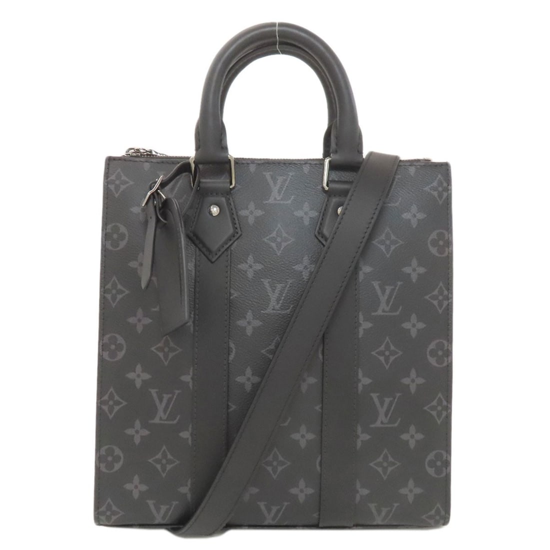 Sac Plat Cloth Handbag Louis Vuitton Monogram Eclipse (1 of 20)