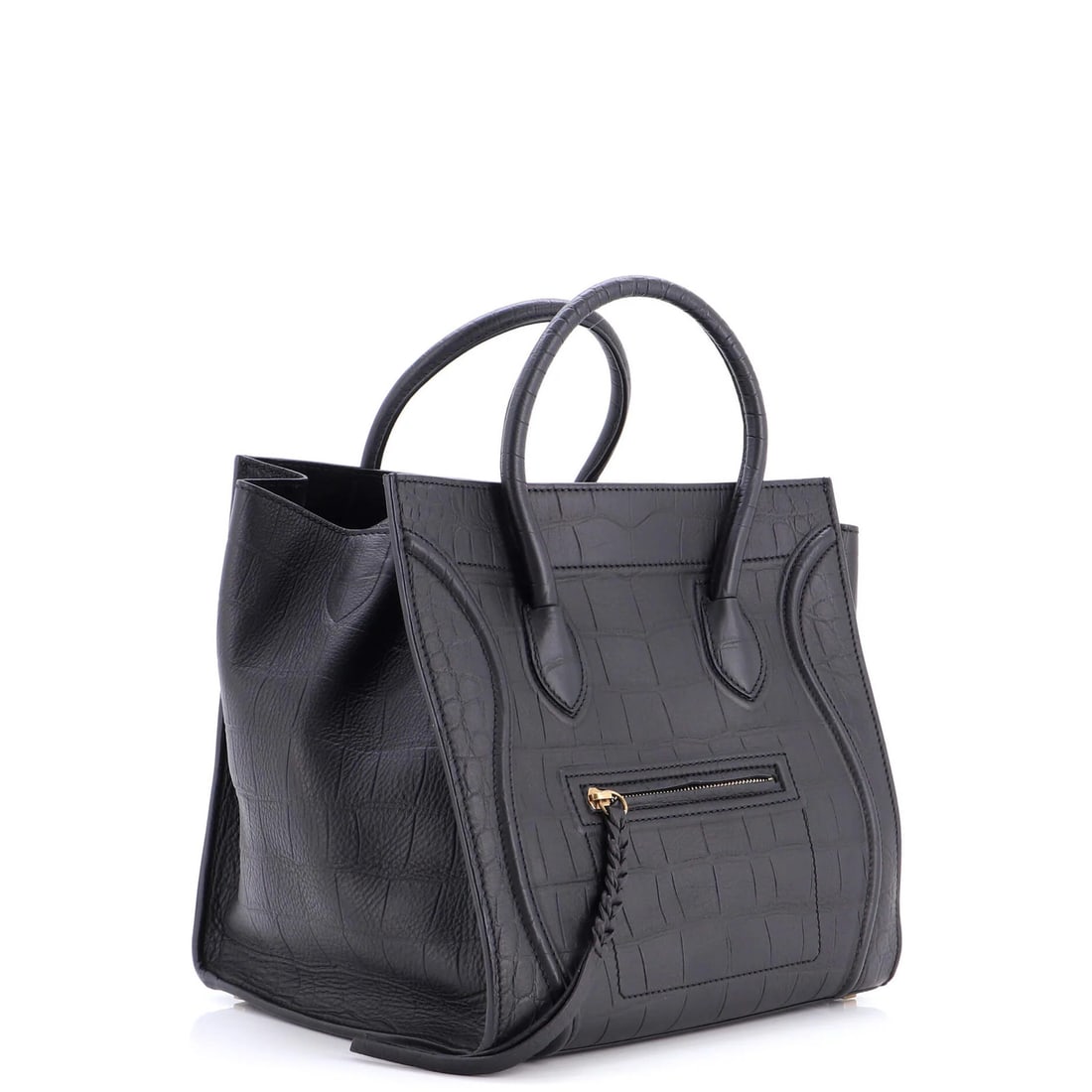 Crocodile Leather Embossed Medium Celine Phantom Bag - 2