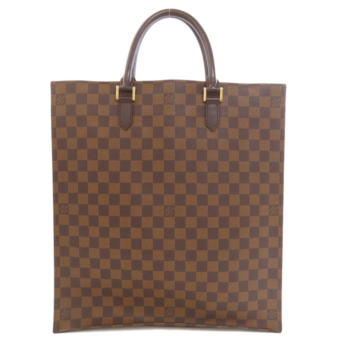 Damier Canvas Tote Bag Sac Louis Vuitton N51140: Damier Canvas Tote Bag Sac Louis Vuitton N51140 Damier canvas tote bag in brown, featuring the iconic Louis Vuitton style. Made from high-quality Damier canvas, this tote bag offers a classic and