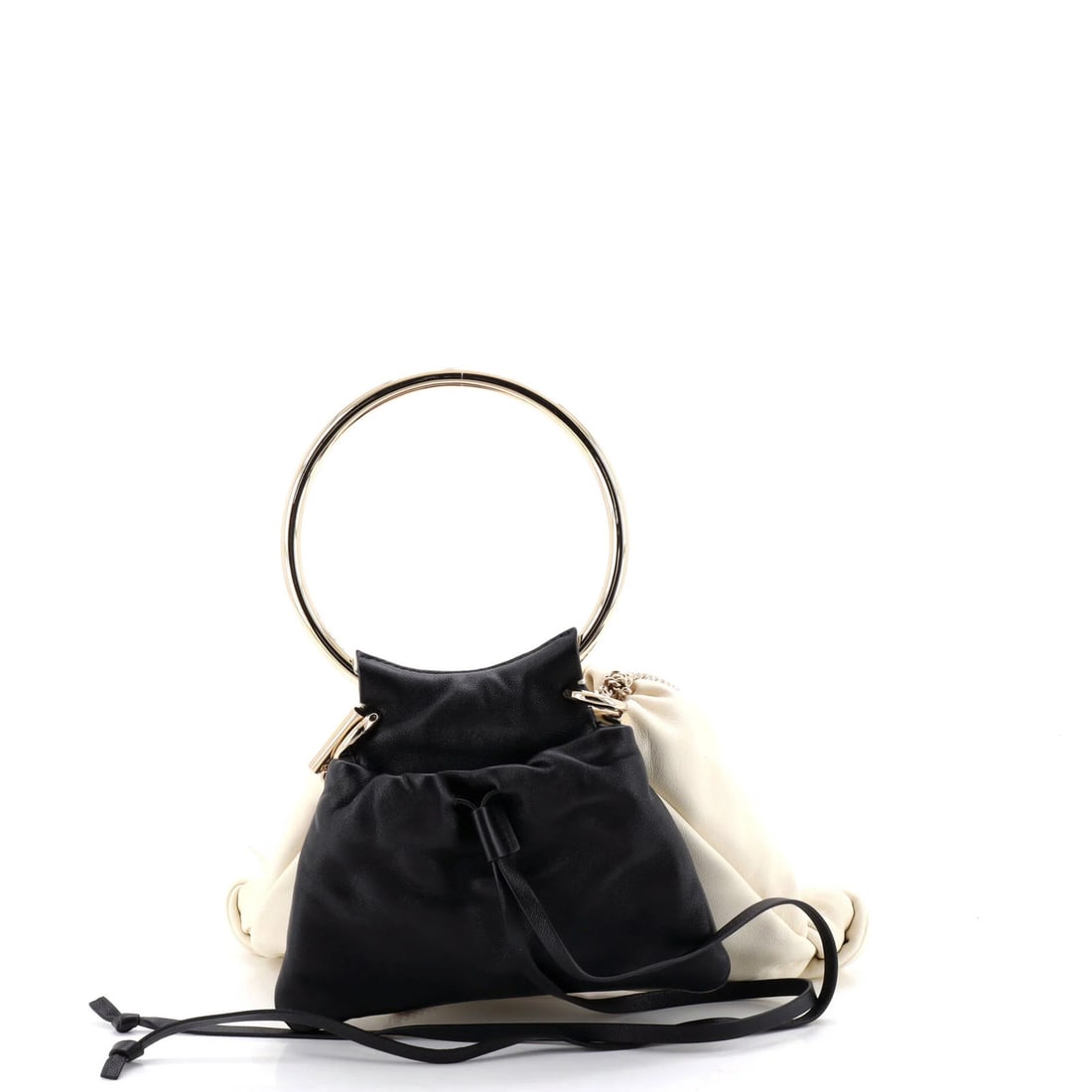 Leather Drawstring Bag Arlene Chloe - 3