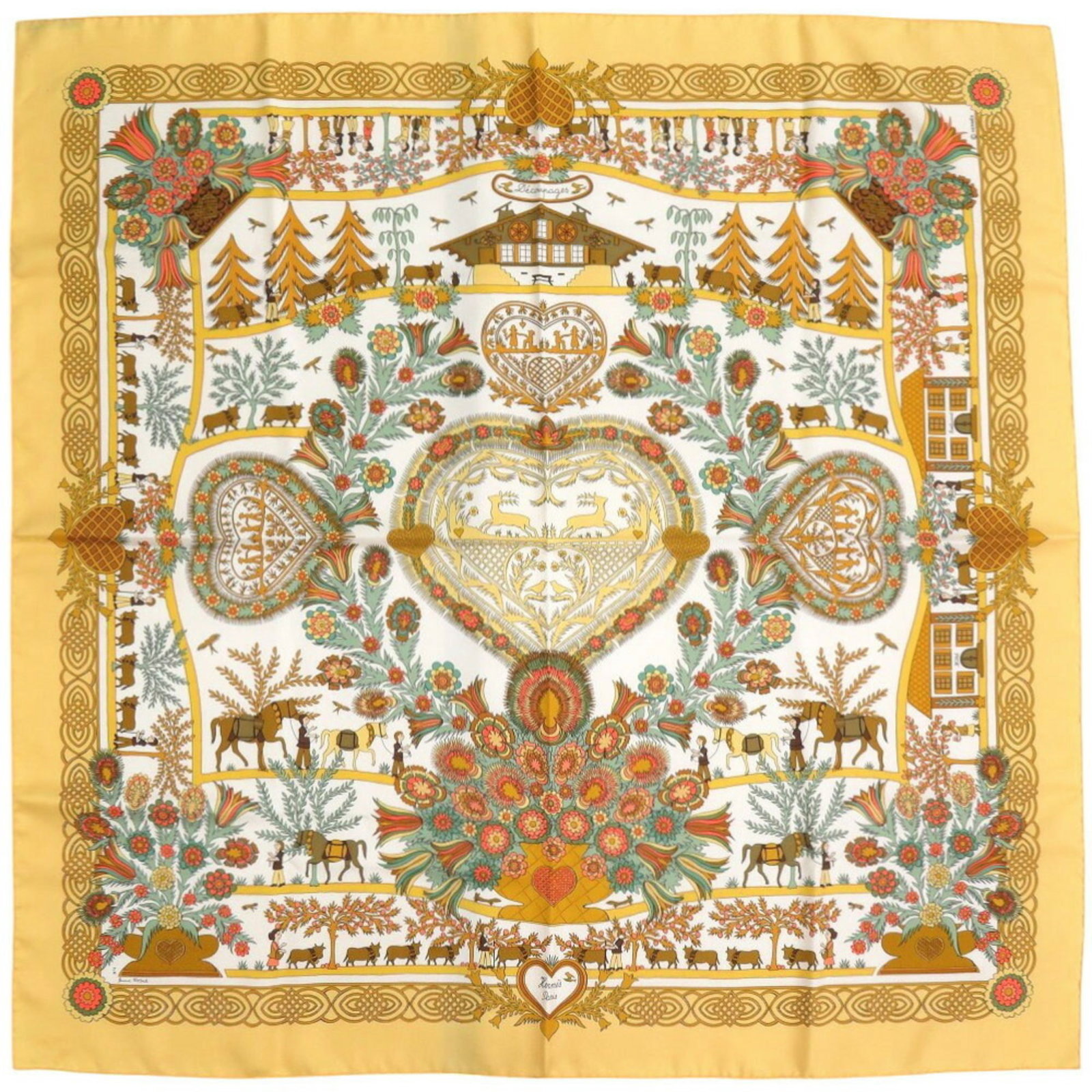 Silk Hermes Scarf - 2