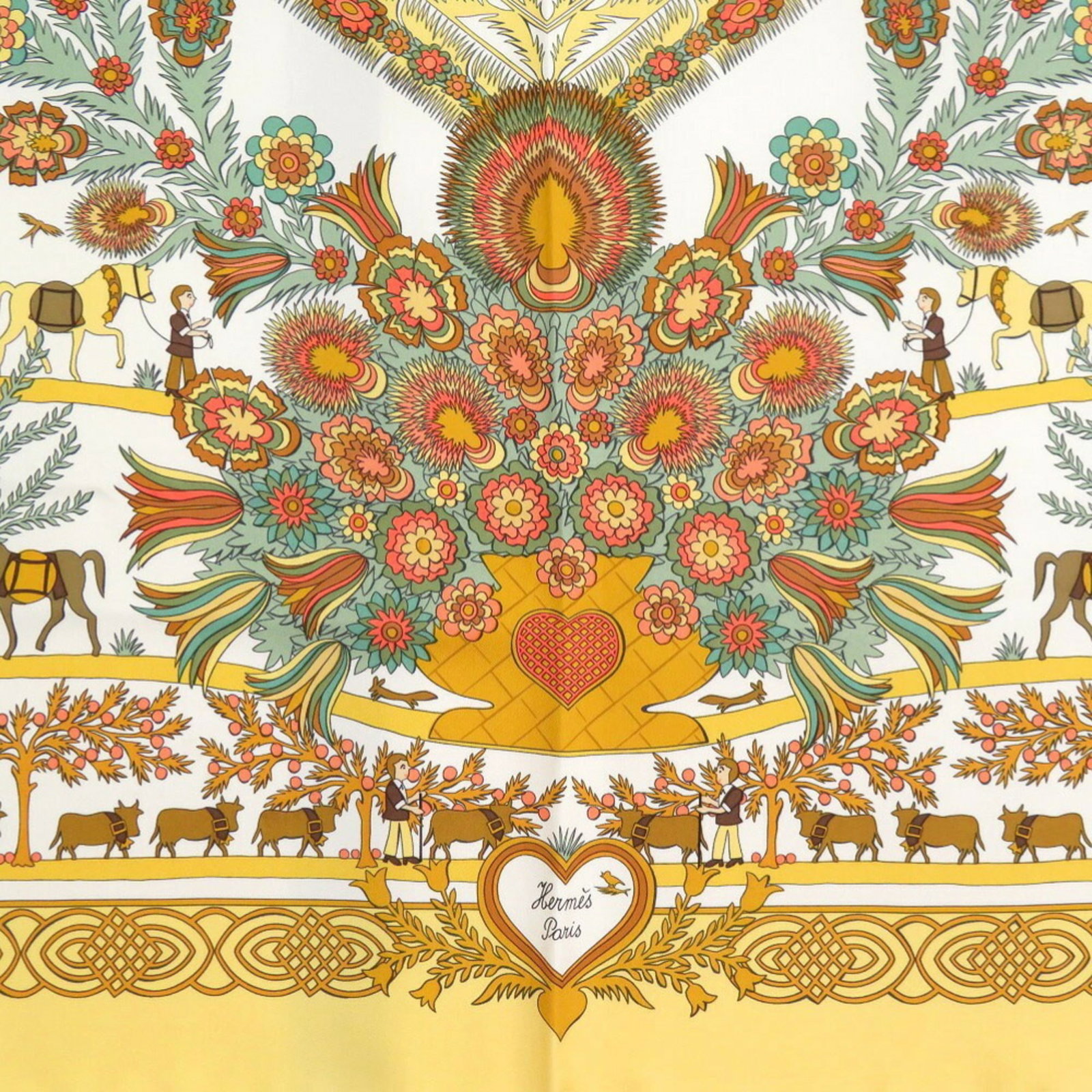 Silk Hermes Scarf - 4