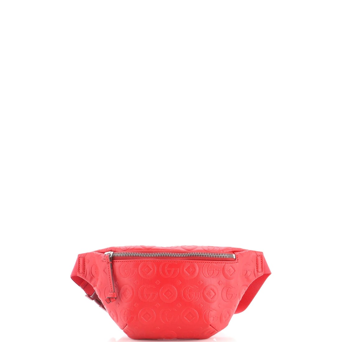 Gucci Children's Belt Bag Embossed Leather: Gucci Children's Belt Bag Embossed Leather Gucci Children's Belt Bag Embossed Leather is a vibrant red, belt bag with a classic design. The exterior features a scuffed and worn embossed leather