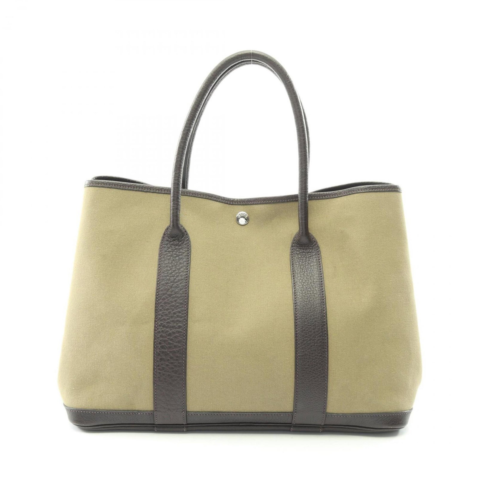 Hermes Handbag Tote Bag Toile Officier Canvas Leather Buffalo Leather: Hermes Handbag Tote Bag Toile Officier Canvas Leather Buffalo Leather Toile Officier canvas leather buffalo leather tote bag from Hermes, featuring a unique combination of classic and modern design el
