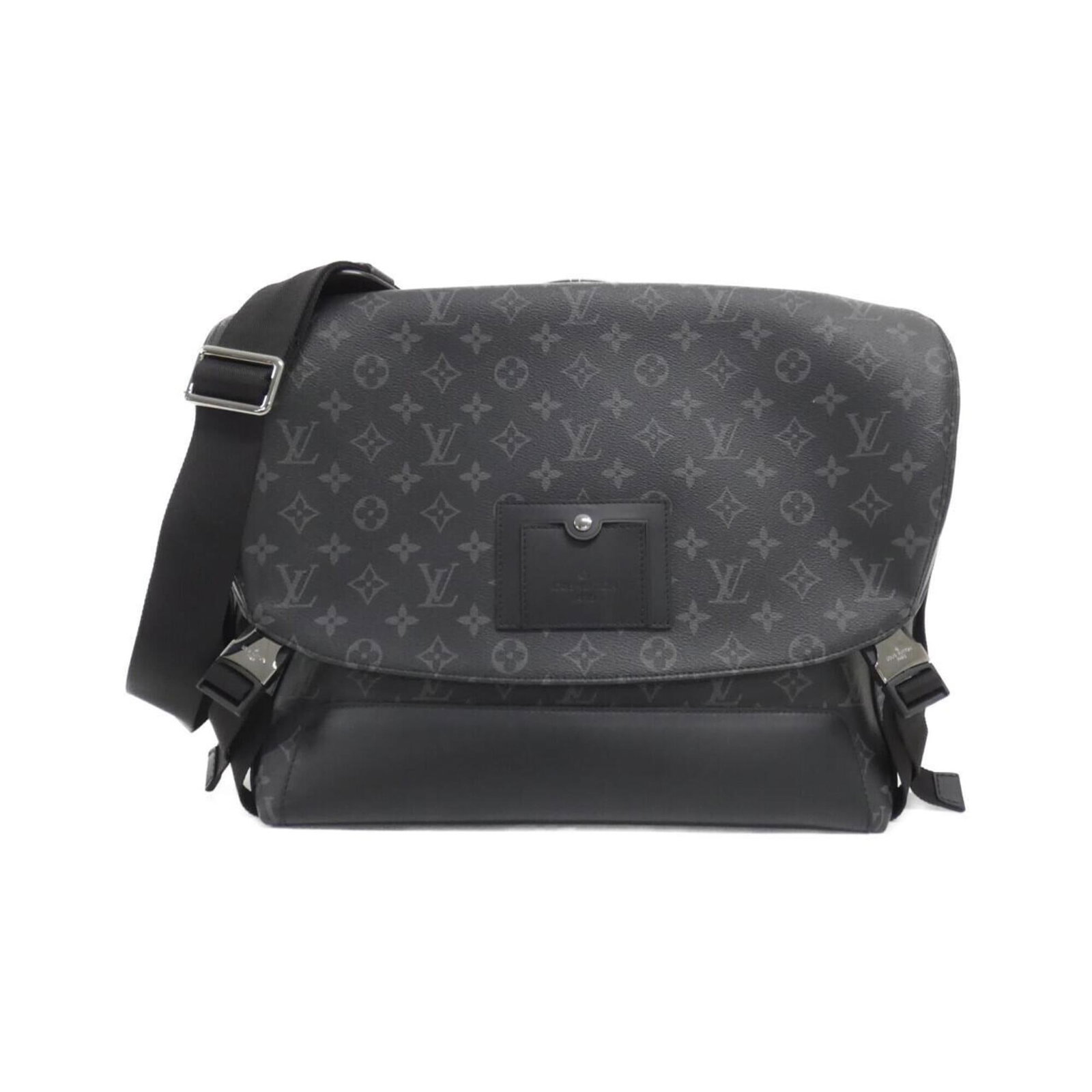 Canvas Coated Louis Vuitton Bag Shoulder: Canvas Coated Louis Vuitton Bag Shoulder Canvas Coated Louis Vuitton Bag Shoulder - A classic shoulder bag with a durable coated canvas material, featuring a sleek black finish and silver hardware.