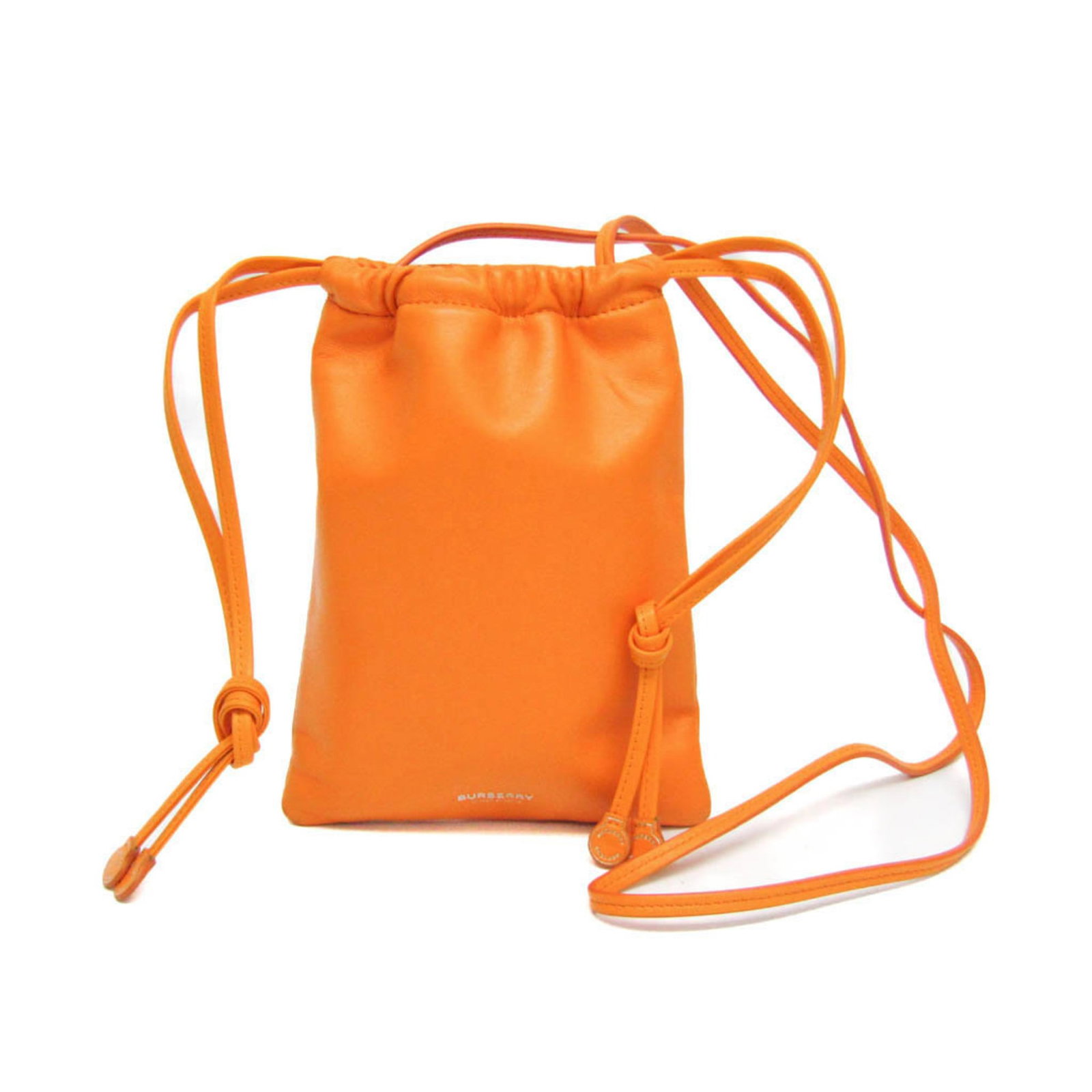 Burberry Bag Leather: Burberry Bag Leather Burberry Bag Leather is a stylish shoulder bag made from high-quality leather, available in a vibrant orange color. Measuring 19.5cm x 14.5cm x 5.00mm, this compact bag features