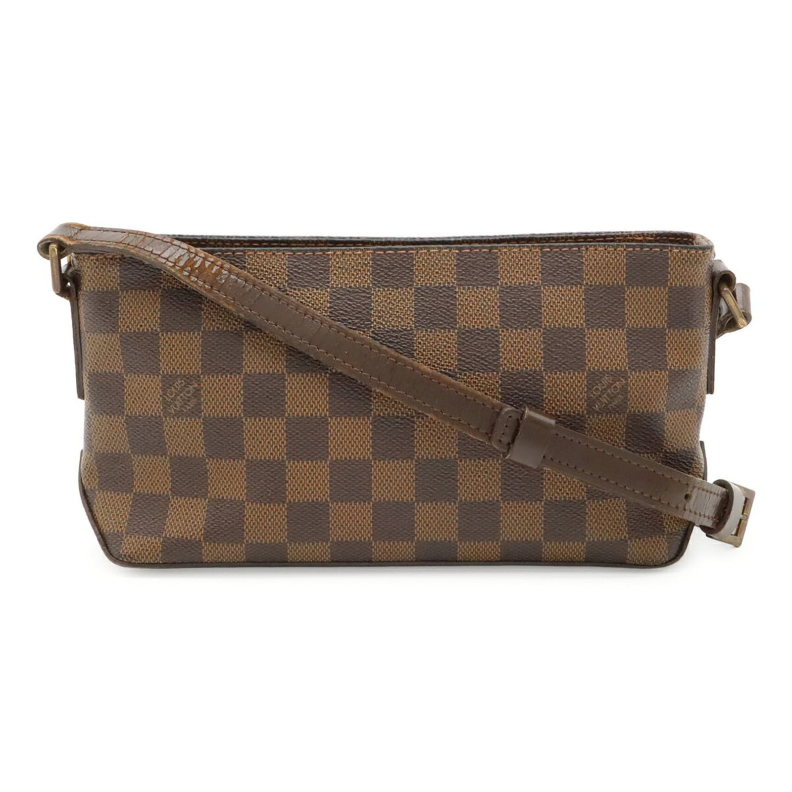 Vuitton Pochette Bag Pvc Louis: Vuitton Pochette Bag Pvc Louis Brown, Damier Canvas Louis Vuitton Pochette Bag Pvc Made in 12.5cm x 26cm x 7cm Dimensions. Item Specifics: Brand: Louis Vuitton MPN: N48049 Type: Pochette, Shoulder