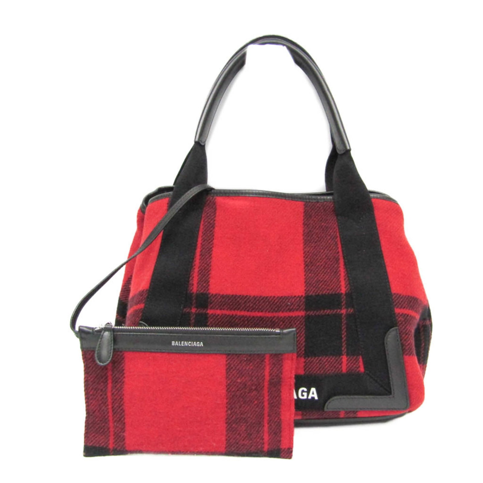 Wool felt leather handbag - 2