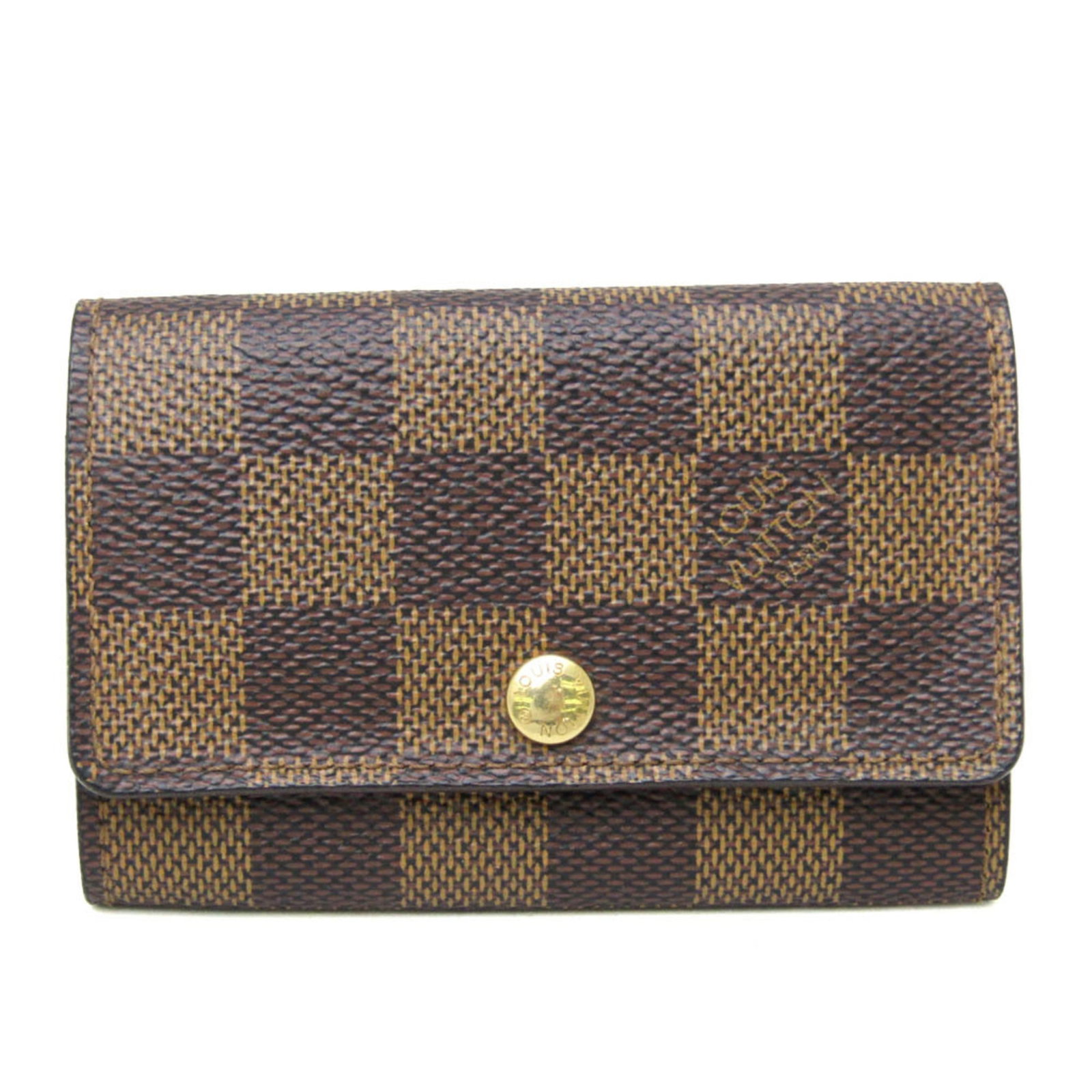 Keycase Damier Canvas Louis Vuitton: Keycase Damier Canvas Louis Vuitton Damier Canvas Louis Vuitton Keycase features a classic design with a unique Damier pattern, crafted from high-quality Damier Canvas. This stylish keycase measures