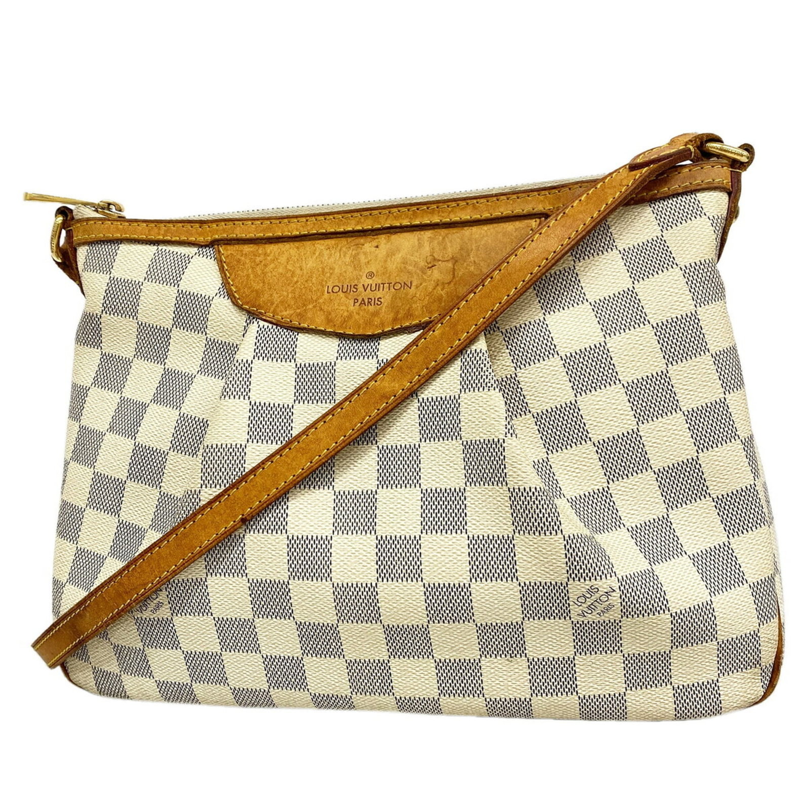 Shoulder Bag by Louis Vuitton: Shoulder Bag by Louis Vuitton White Louis Vuitton shoulder bag with dimensions 23cm x 30cm x 9.5cm, offering a classic and timeless design. This bag features the iconic monogram pattern and a sturdy