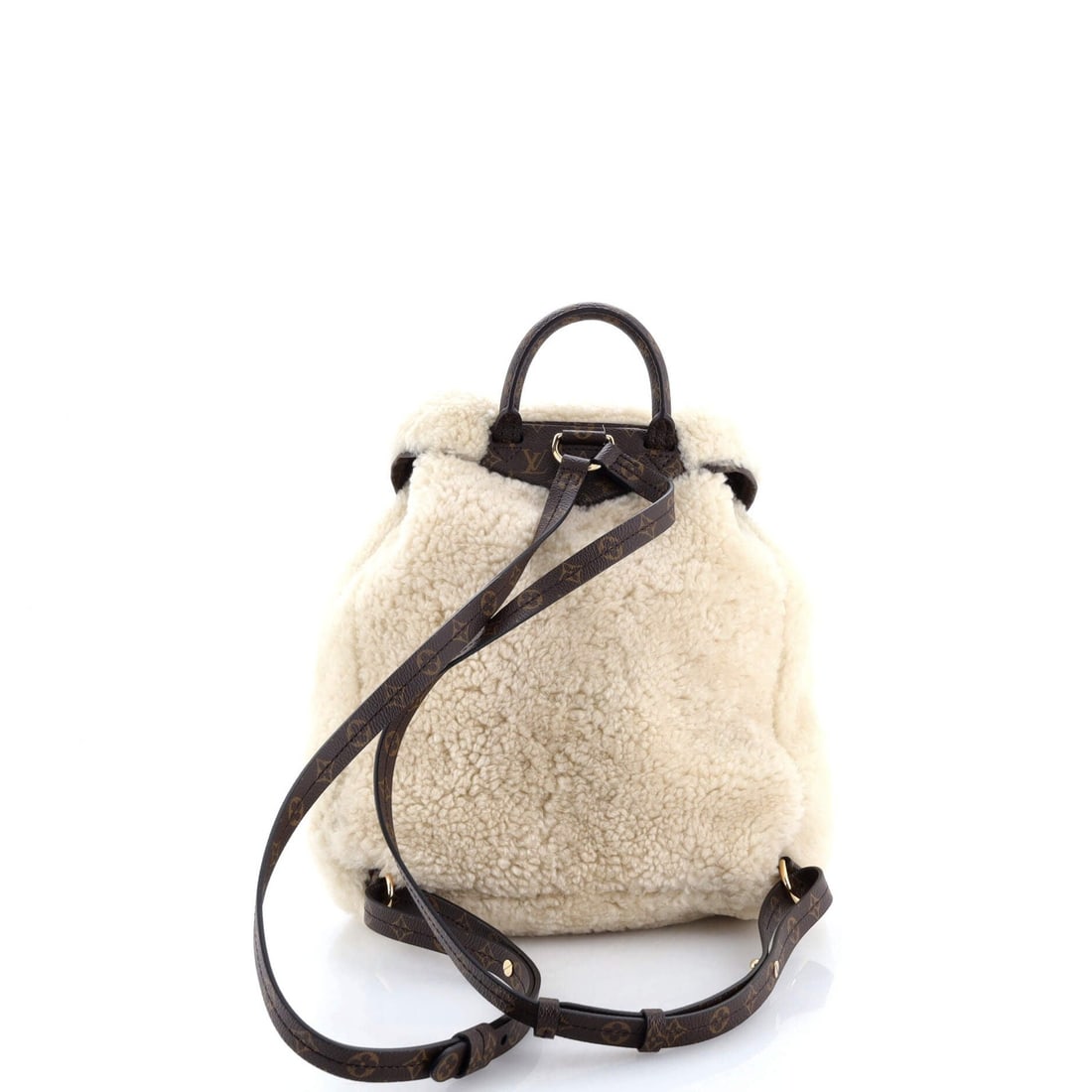 Shearling Monogram Canvas LV Louis Vuitton Backpack Ski - 3