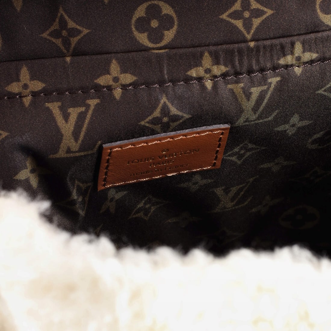 Shearling Monogram Canvas LV Louis Vuitton Backpack Ski - 6