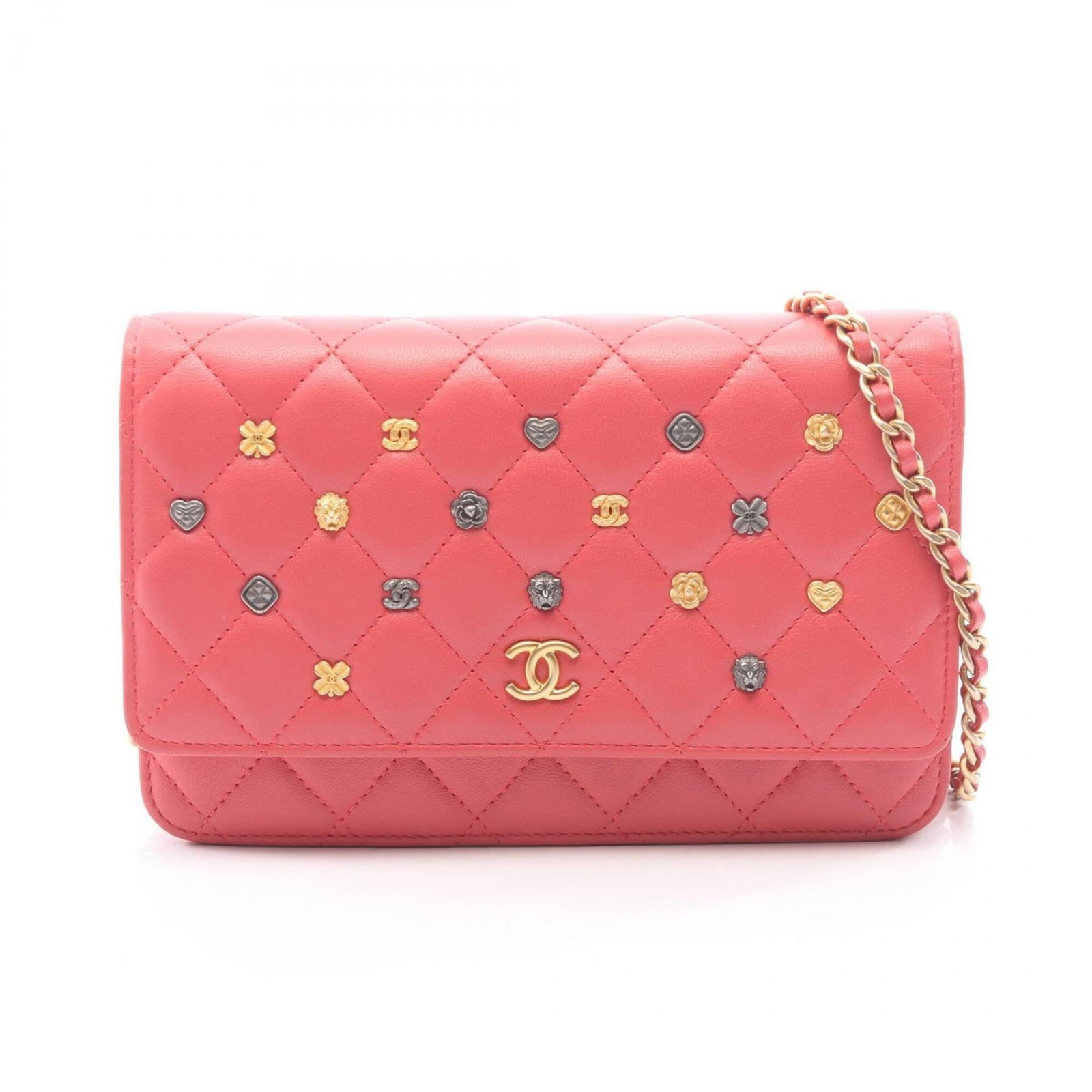 Shoulder Bag Leather Handbag Chanel: Shoulder Bag Leather Handbag Chanel Pink Lambskin Leather Shoulder Bag from Chanel. This stylish shoulder bag features a classic design with a 12cm x 19cm x 3cm size, making it a versatile accessory