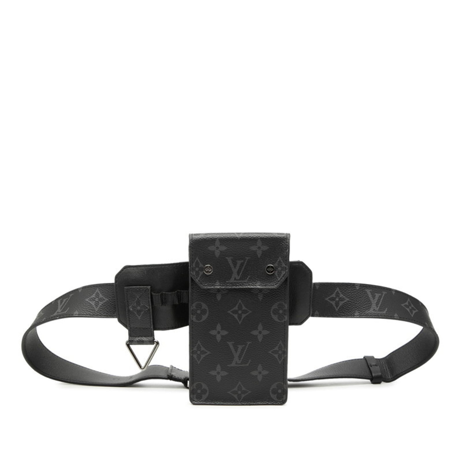 Pvc Leather Louis Vuitton Sling Bag Fanny Pack: Pvc Leather Louis Vuitton Sling Bag Fanny Pack Item Specifics: Brand: Louis Vuitton Type: Fanny pack, Sling bag Material: PVC , Leather Color: Black Gender: Men Size (HxWxD): 16.5cm x 9.5cm x 2.5cm /