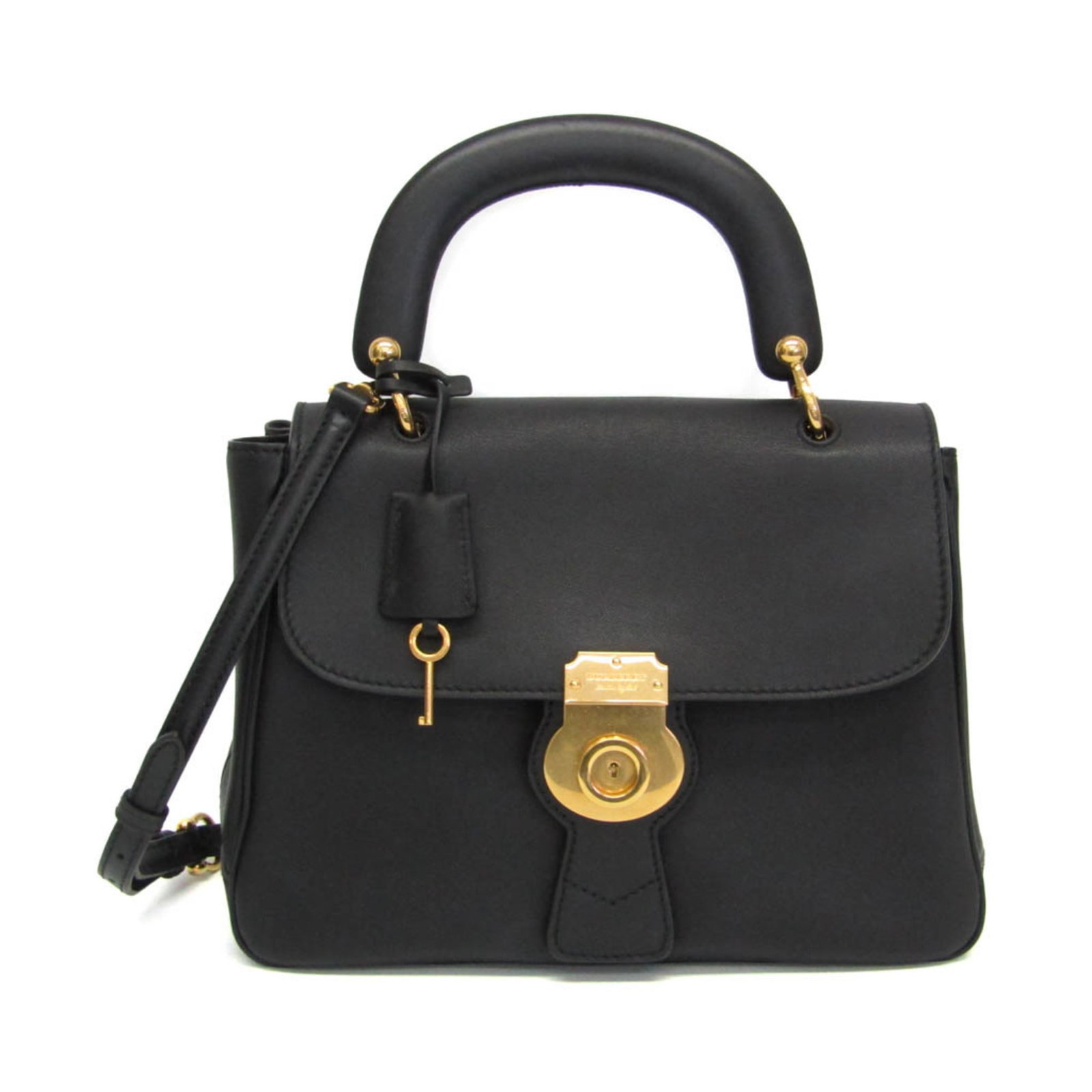 Burberry Handbag Shoulder Bag Leather: Burberry Handbag Shoulder Bag Leather Burberry's iconic shoulder bag features a sleek black leather design with a push lock closure, perfect for adding a touch of sophistication to any outfit. The