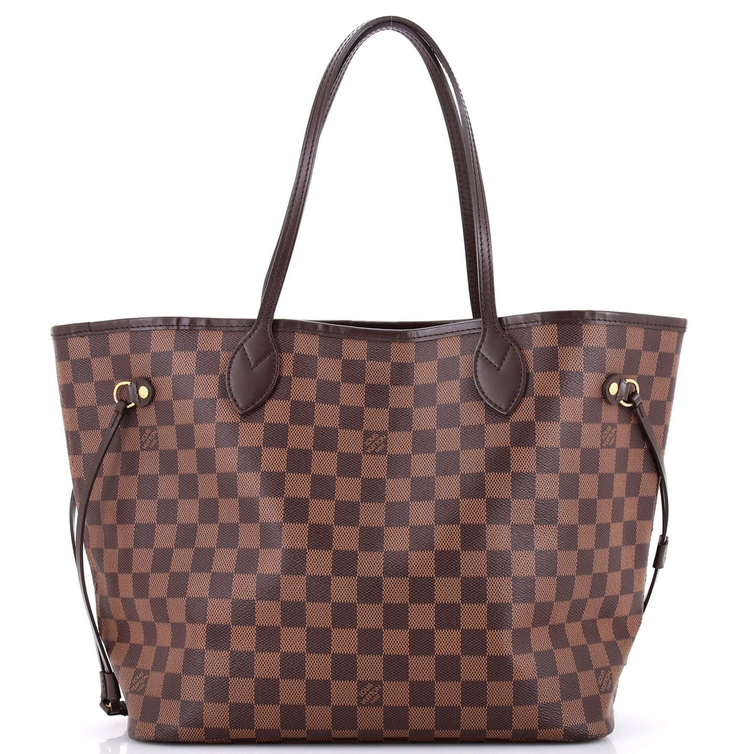 Louis Vuitton Neverfull NM Tote Damier MM: Louis Vuitton Neverfull NM Tote Damier MM Brown Louis Vuitton Neverfull NM Tote Damier MM in excellent condition, featuring a classic canvas coated exterior with a signature Damier MM pattern. With a