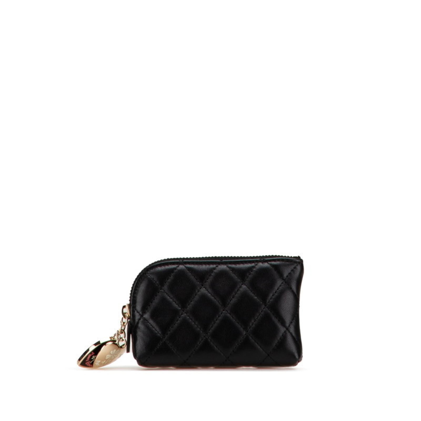 Coin purse from Chanel: Coin purse from Chanel The Matelasse coin purse from Chanel is a sleek and sophisticated accessory, crafted in high-quality black material. Measuring 6.5cm x 10.5cm, it features a classic design that