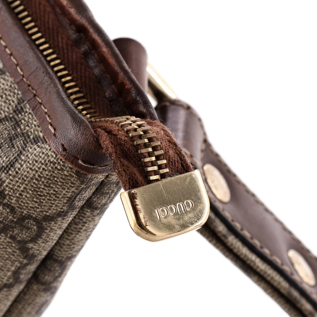 Flat Large Canvas Coated Messenger GG Gucci Web Loop - 6