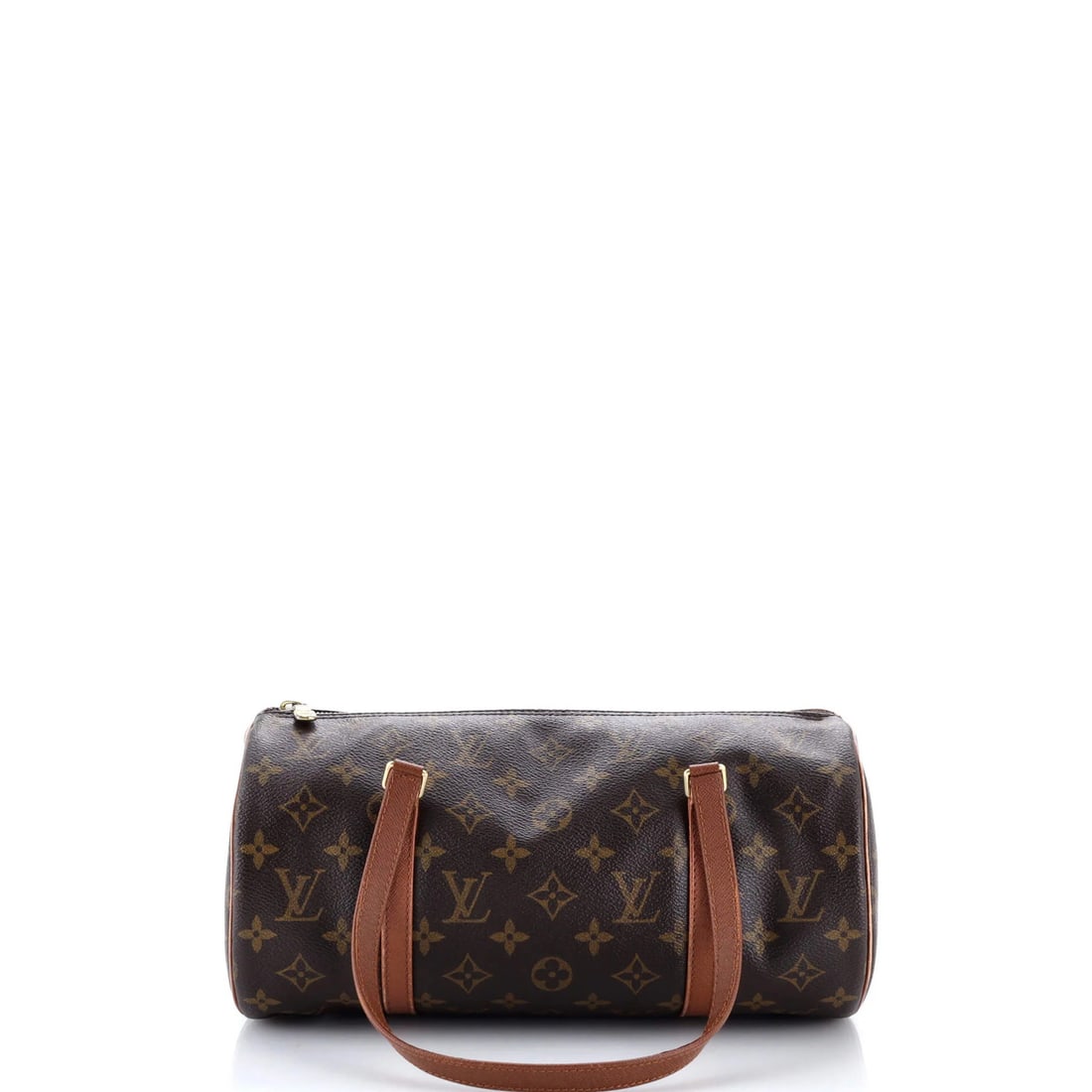 Louis Vuitton Papillon Handbag Monogram Canvas 30: Louis Vuitton Papillon Handbag Monogram Canvas 30 The Louis Vuitton Papillon Handbag Monogram Canvas 30 is a stylish shoulder bag with a rich brown exterior and gold hardware. Measuring 6" tall and 12