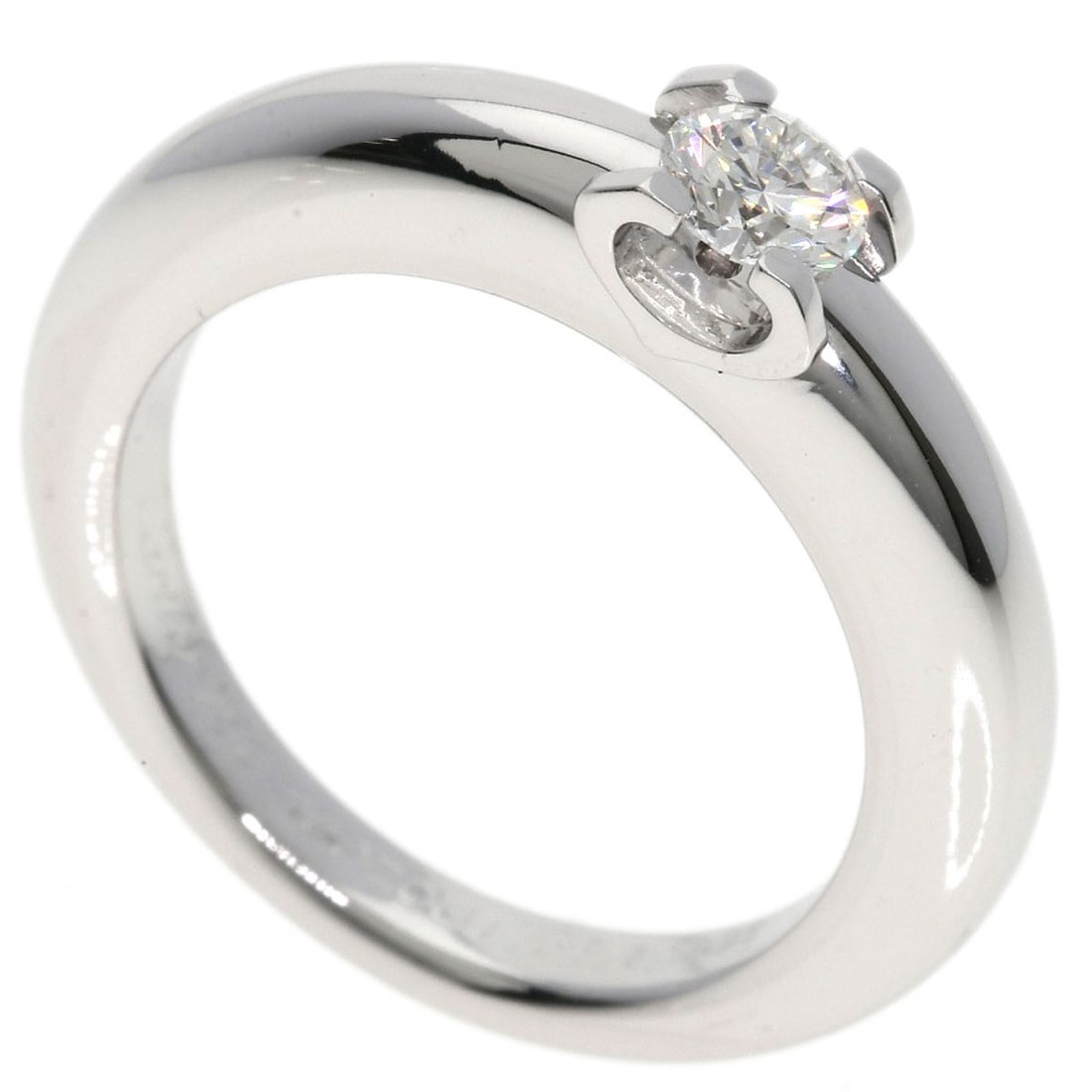 Cartier C De Cartier Diamond #53 Ring K18 White Gold: Cartier C De Cartier Diamond #53 Ring K18 White Gold Item Specifics: Brand: CARTIER Style: Ring Material: K18 White Gold Color: Silver Metal: Gold Ring Size: 6.5(US) Main Stone: Diamond Type: Ring