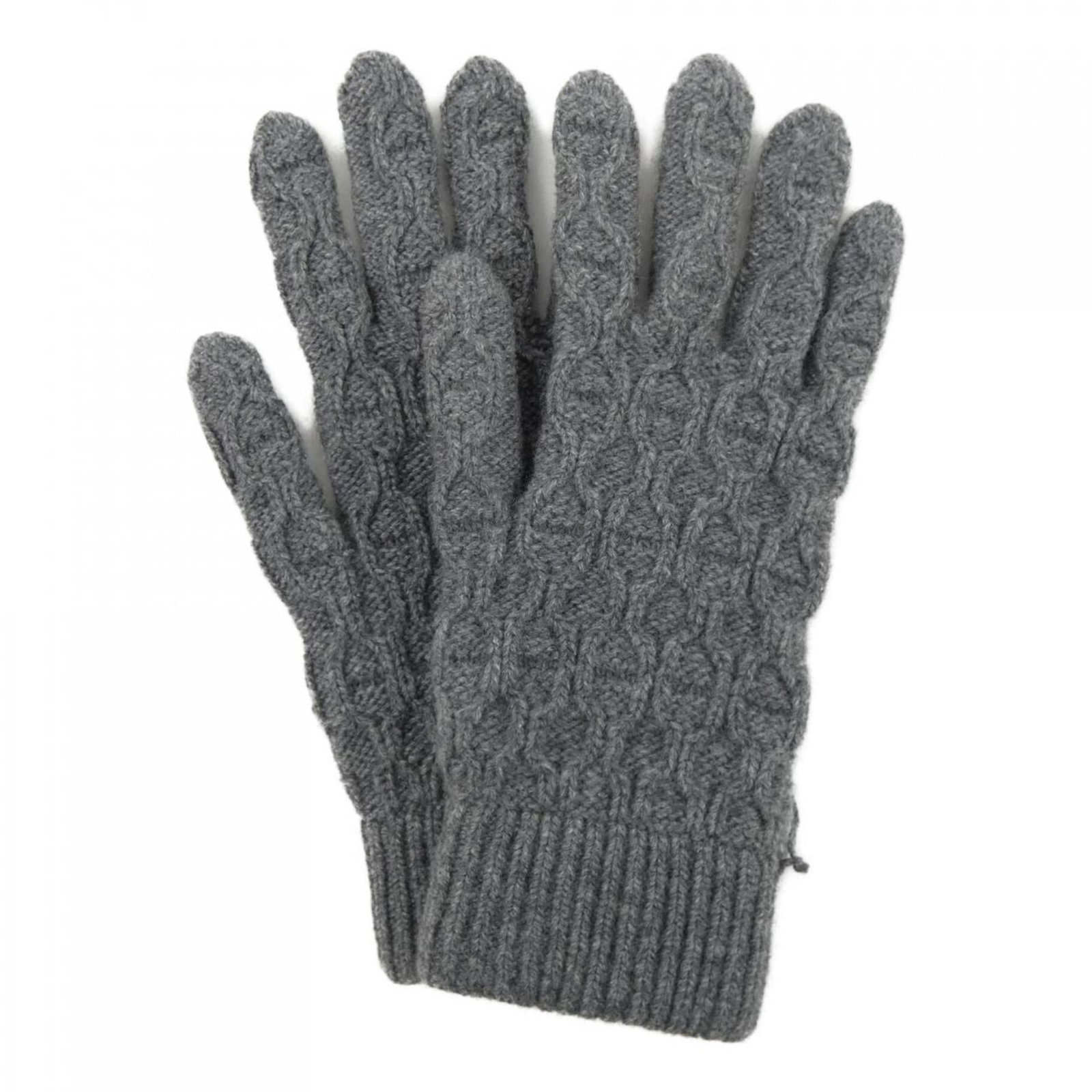 Warm Gloves Hermes Cashmere: Warm Gloves Hermes Cashmere Cashmere gloves from the renowned brand Hermes, crafted from 100% cashmere for warmth and comfort, with a sleek gray color and a classic design. Measuring 17cm in width