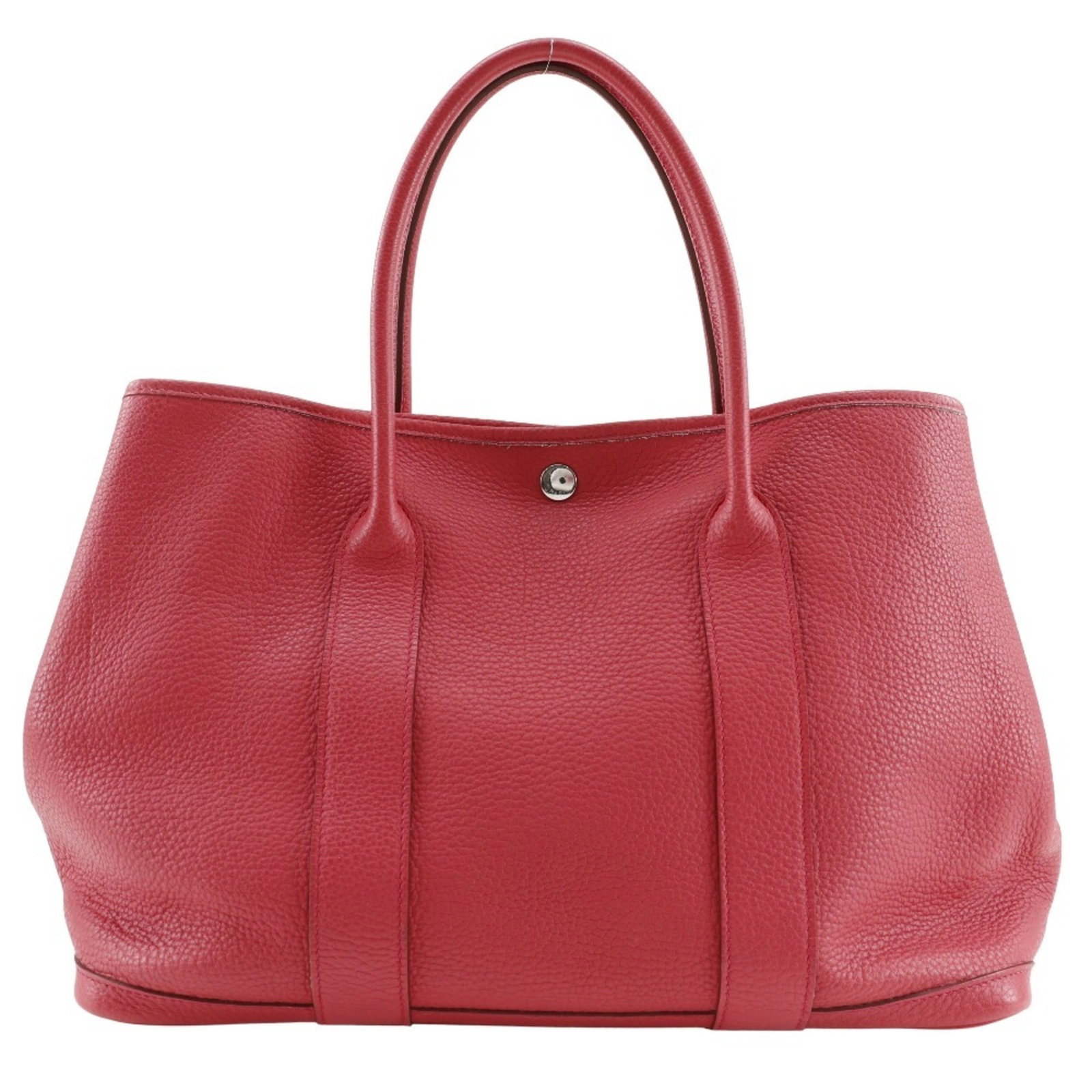 Hermes Negonda Leather Tote Bag: Hermes Negonda Leather Tote Bag Negonda leather tote bag from Hermes, featuring a Bougainvillier pink color and a compact size of 25cm x 36cm x 17cm. This tote bag showcases the unique texture and qua