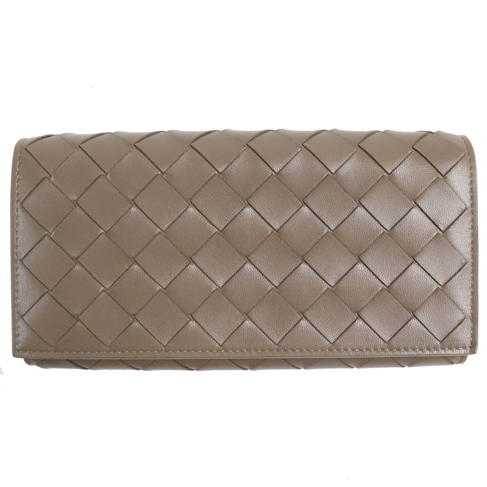 Bottega Veneta Long Wallet (Bi-Fold) Leather: Bottega Veneta Long Wallet (Bi-Fold) Leather Bottega Veneta's long wallet boasts a classic bi-fold design, crafted from rich brown leather. Measuring 11cm x 19cm, this stylish accessory is perfect for