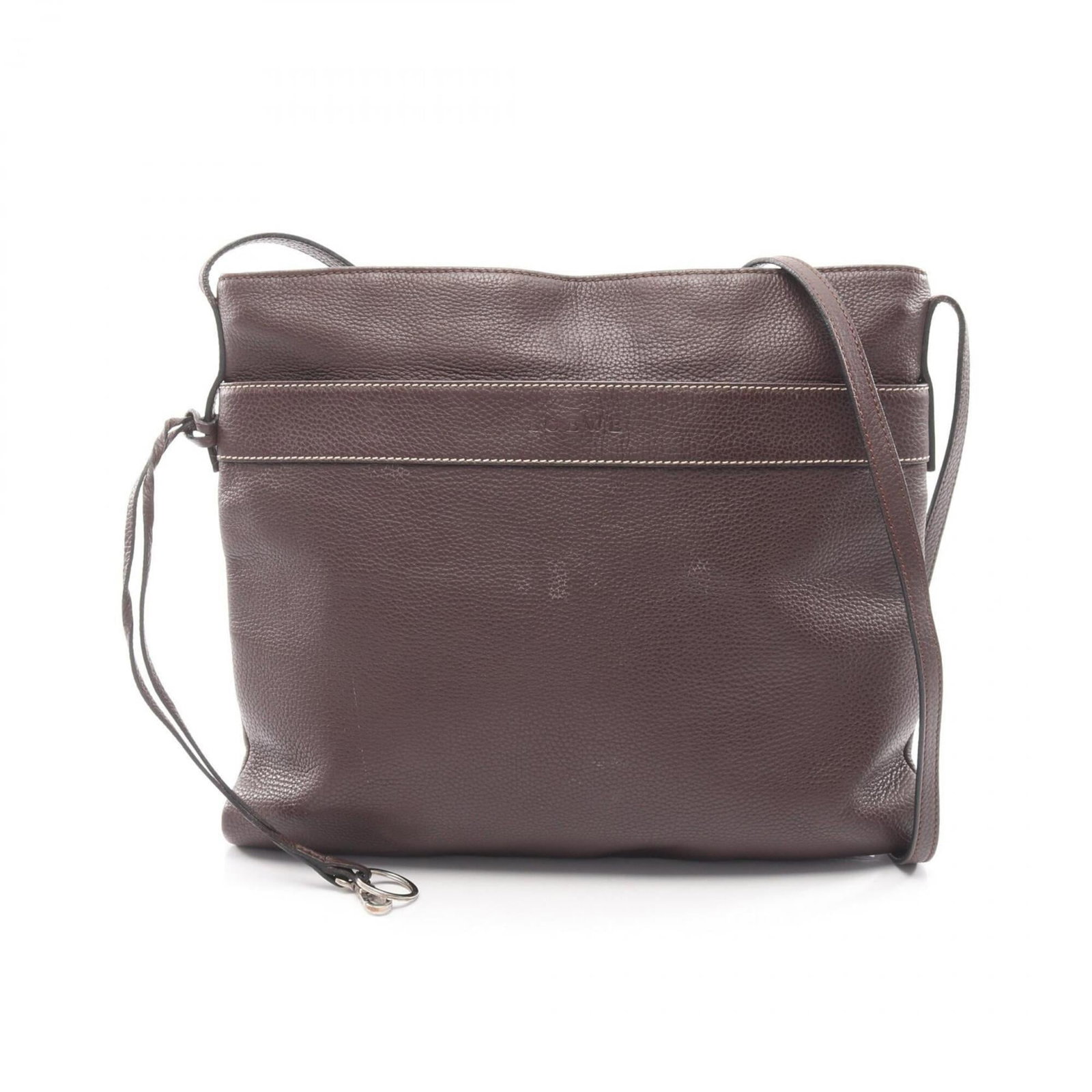Shoulder Bag Leather: Shoulder Bag Leather Made from high-quality leather, this brown shoulder bag boasts a classic design with clean lines and a timeless aesthetic. With its compact size and sturdy construction, it's