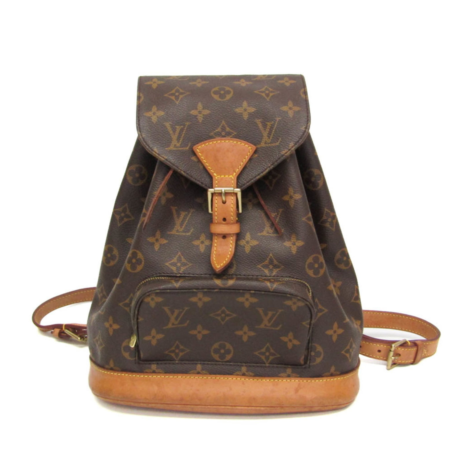 Vuitton Louis Monogram Backpack: Vuitton Louis Monogram Backpack The Vuitton Louis Monogram Backpack is a stylish and functional accessory from the iconic French brand. Featuring the signature Montsouris MM M51136 design, this brown