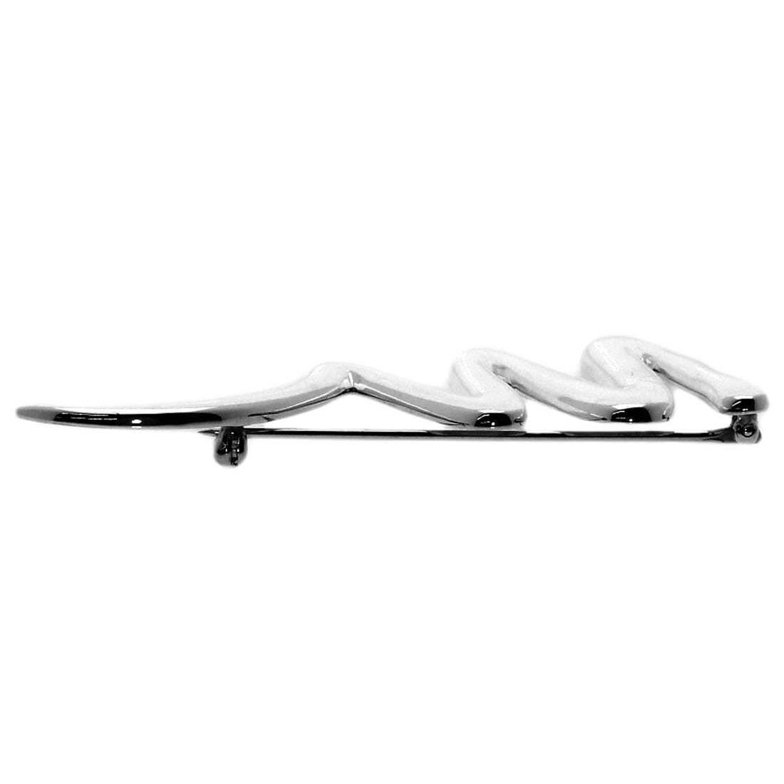 Tiffany Co Scribble Silver Brooch - 3