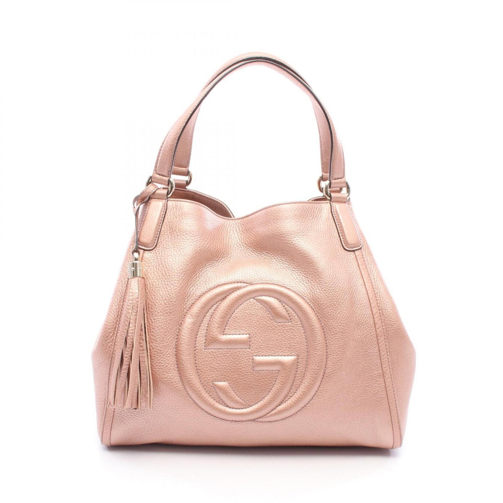 Tote Handbag Leather Gucci Bag: Tote Handbag Leather Gucci Bag Leather Gucci tote bag with a metallic and pink color combination, measuring 31cm x 34cm x 17cm. This stylish tote features a classic design with a metallic finish,