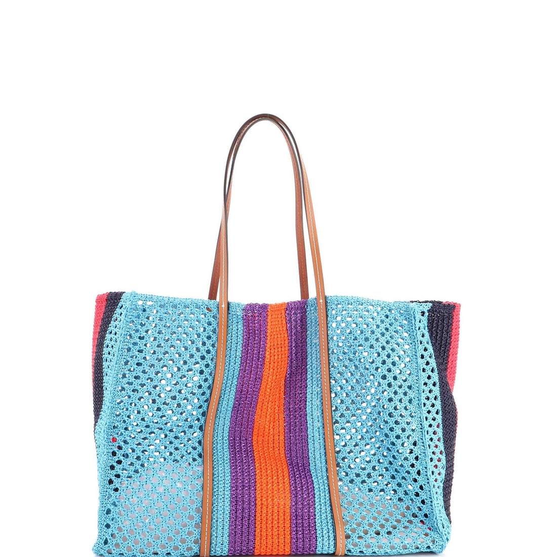 Gucci Interlocking G Web Tote Raffia Large - 3