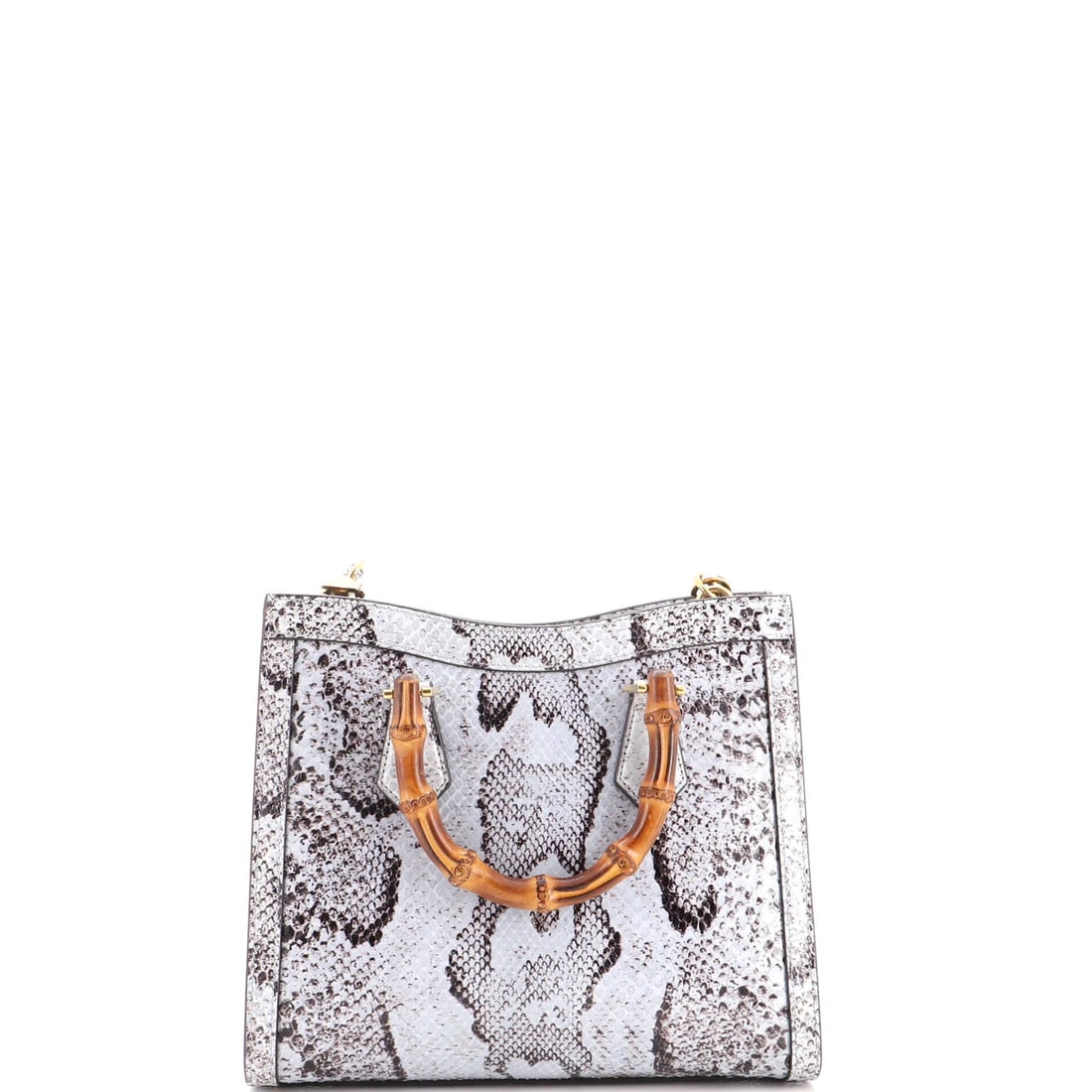 Diana Small Python Bamboo Handle Tote Gucci - 4