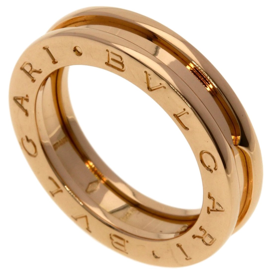 Bvlgari B.Zero1 1 Band #52 Ring K18 Pink Gold: Bvlgari B.Zero1 1 Band #52 Ring K18 Pink Gold K18 Pink Gold BVLGARI B.ZERO1 1 Band #52 Ring is a sleek and sophisticated piece, featuring 18k pink gold. The ring's K18 purity ensures a high level of q