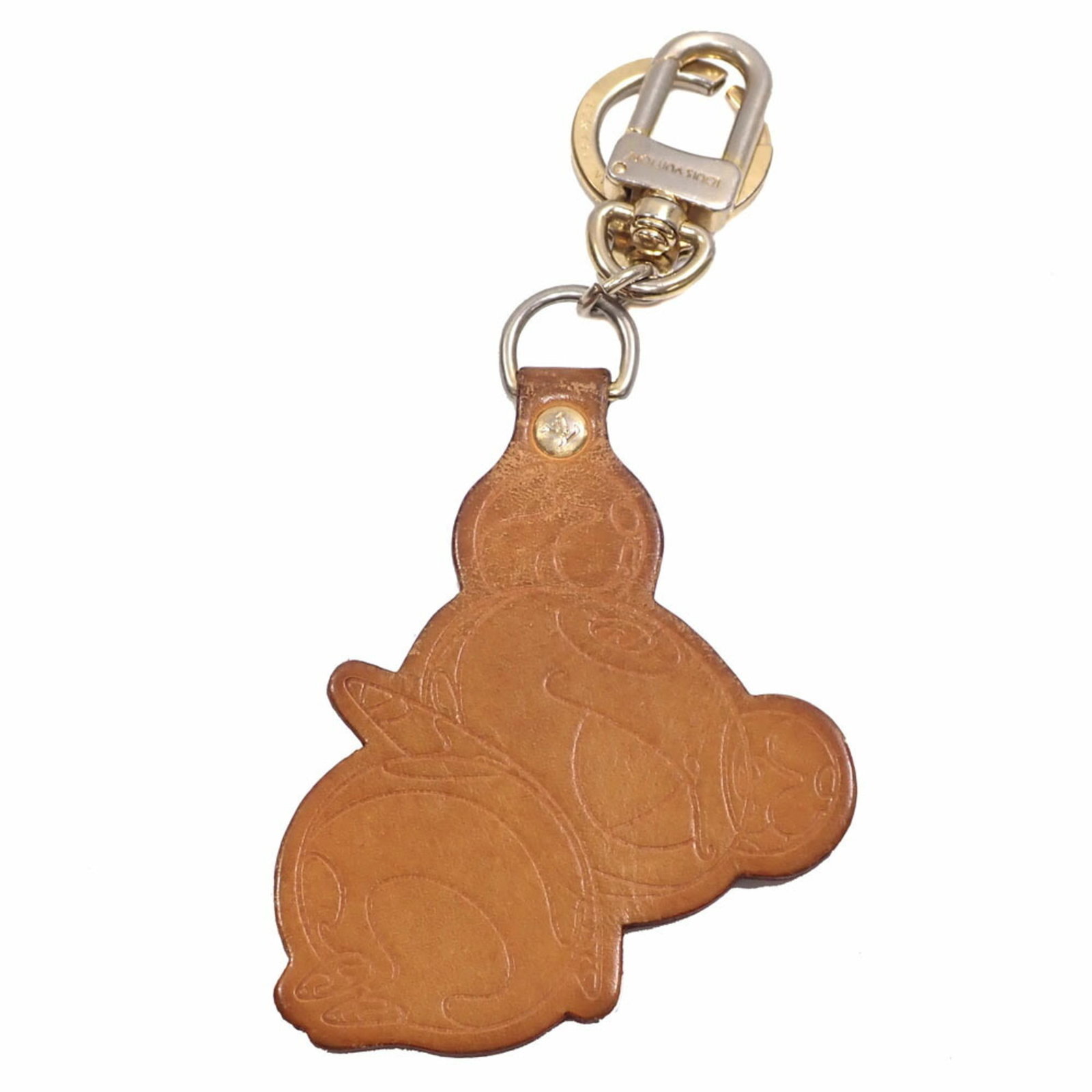 Keyring Leather Louis Vuitton: Keyring Leather Louis Vuitton Keyring Leather Louis Vuitton is made from high-quality leather, bearing the signature of the renowned French fashion house. Measuring 10.5cm x 8cm x 4.00mm, this