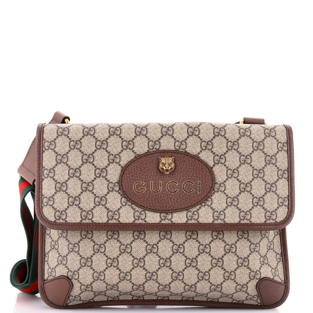 Gucci Neo Vintage Flap Messenger Coated Canvas GG Medium: Gucci Neo Vintage Flap Messenger Coated Canvas GG Medium The Gucci Neo Vintage Flap Messenger Coated Canvas GG Medium offers a stylish and functional design. With its medium size and coated canvas ext