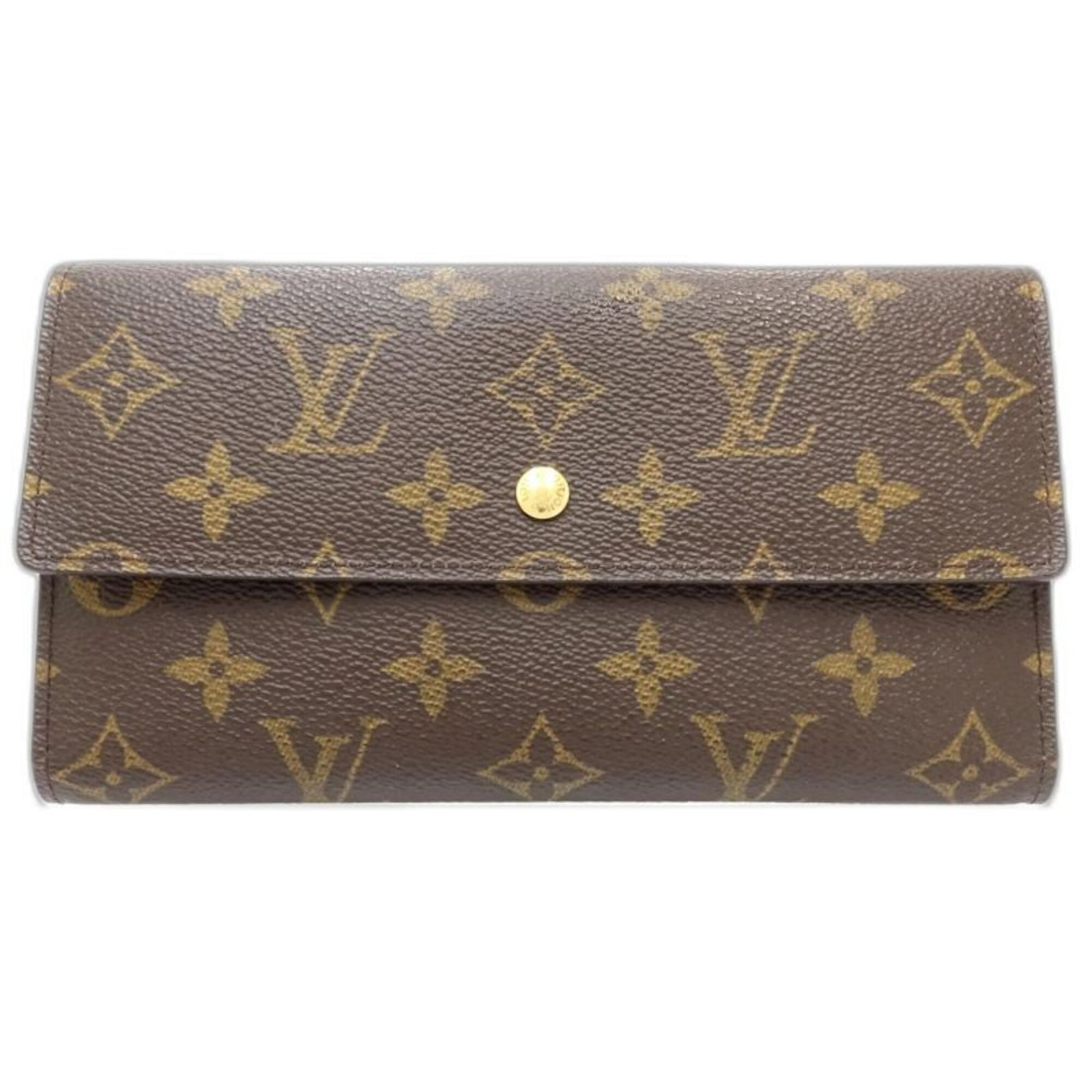 Long Wallet Canvas Louis Vuitton Bi Fold: Long Wallet Canvas Louis Vuitton Bi Fold Canvas Long Wallet with Classic Louis Vuitton Design, Made from High-Quality Brown Canvas, Features a Timeless Bi-Fold Design, Perfect for Everyday Carry.