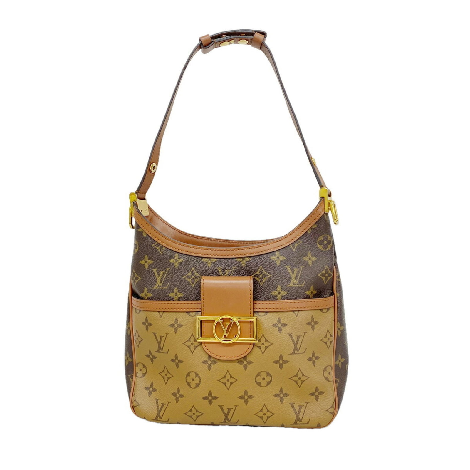 Shoulder Bag by Louis Vuitton: Shoulder Bag by Louis Vuitton Brown Louis Vuitton shoulder bag with classic design, measuring 21cm x 24cm x 11.5cm. This stylish bag features a timeless color and elegant proportions, perfect for ever