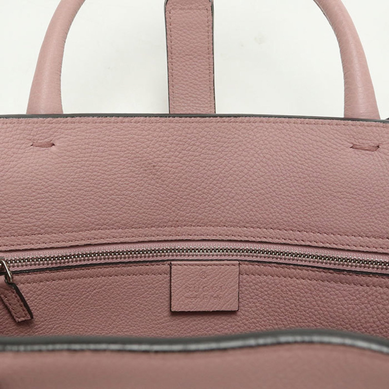 Handbag Leather Gucci - 5