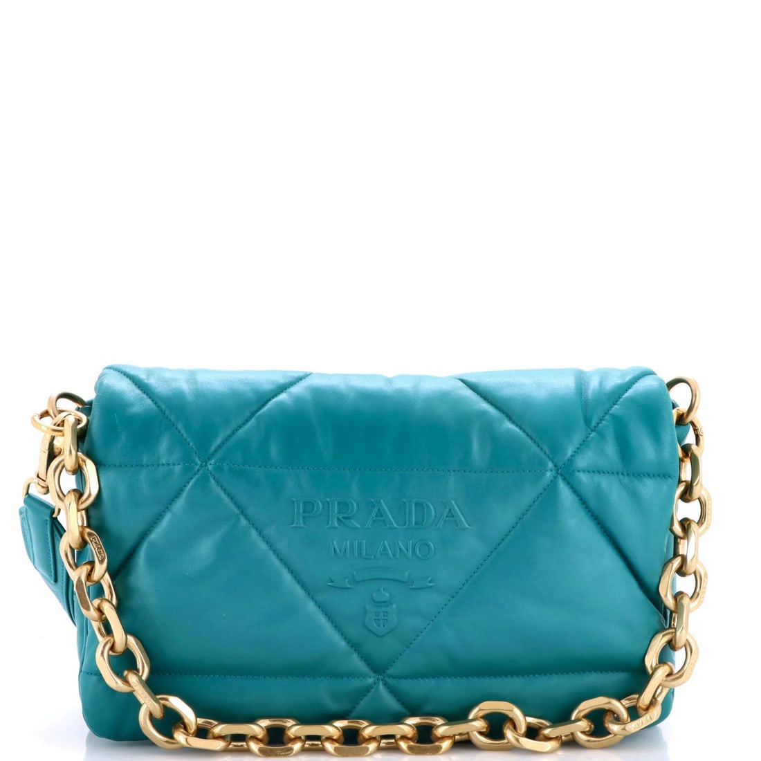 Padded Shoulder Bag Leather Quilted Prada (1 of 6)