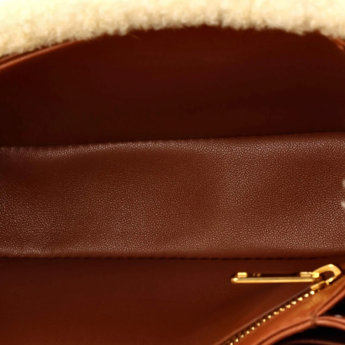 Shearling Celine Shoulder Bag Triomphe Medium - 5