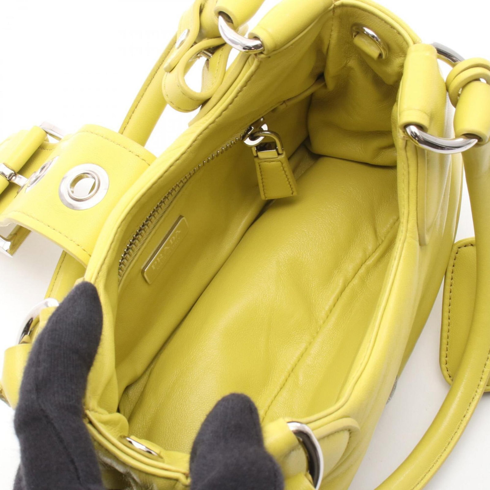 Handbag Leather Prada - 3