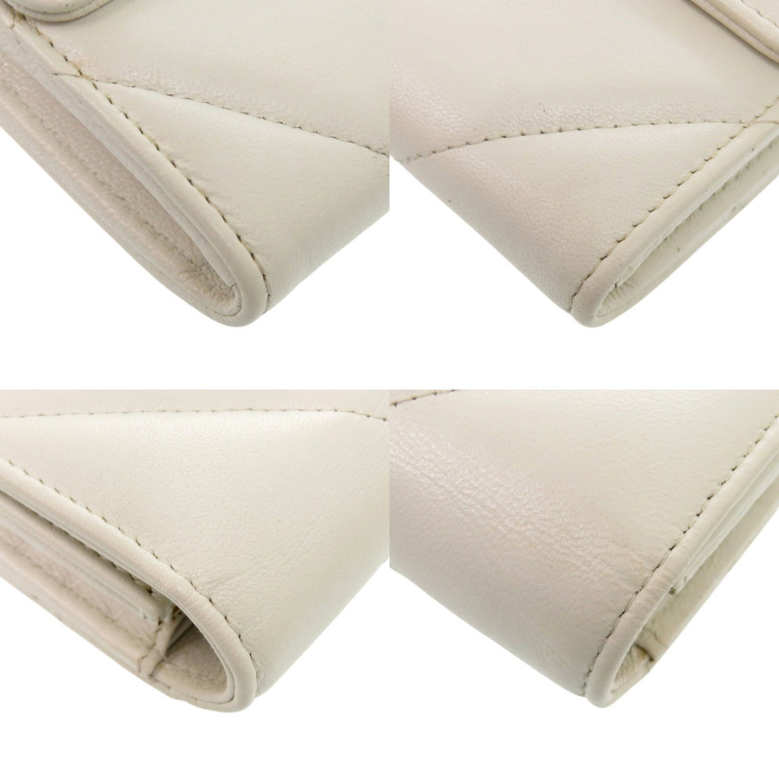 Long Wallet Tri Fold Leather Chanel - 3