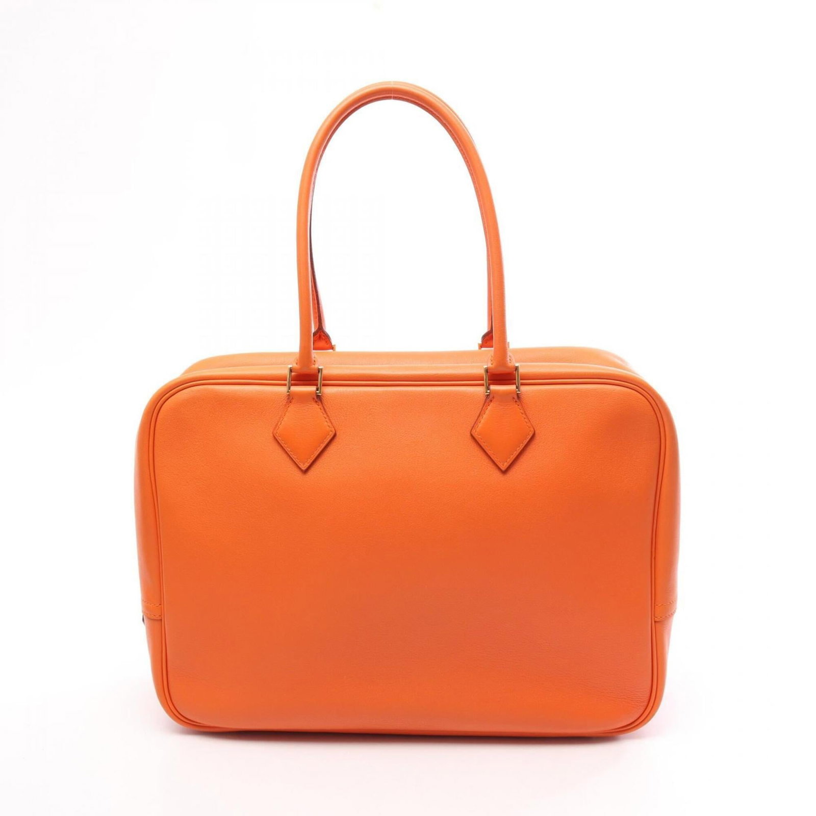Swift Leather Handbag Hermes: Swift Leather Handbag Hermes Swift Leather Handbag by Hermes: A vibrant orange Swift leather handbag with a sleek 23cm x 32cm x 11cm design, perfect for adding a pop of color to any outfit. This styli