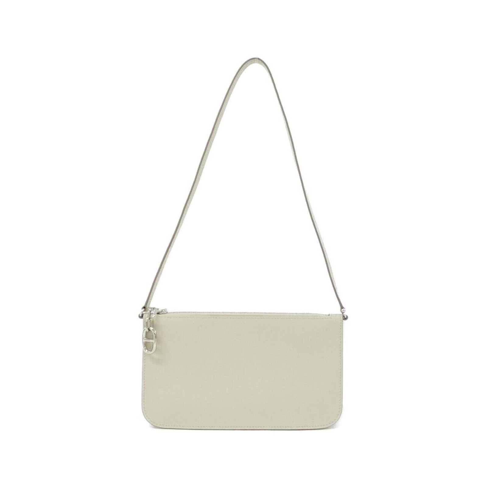 Handbag of Hermes: Handbag of Hermes White Hermes handbag with dimensions 12cm x 20.5cm x 1cm, made of a compact size. The bag features a classic design with a white color. It is a compact, white handbag from the