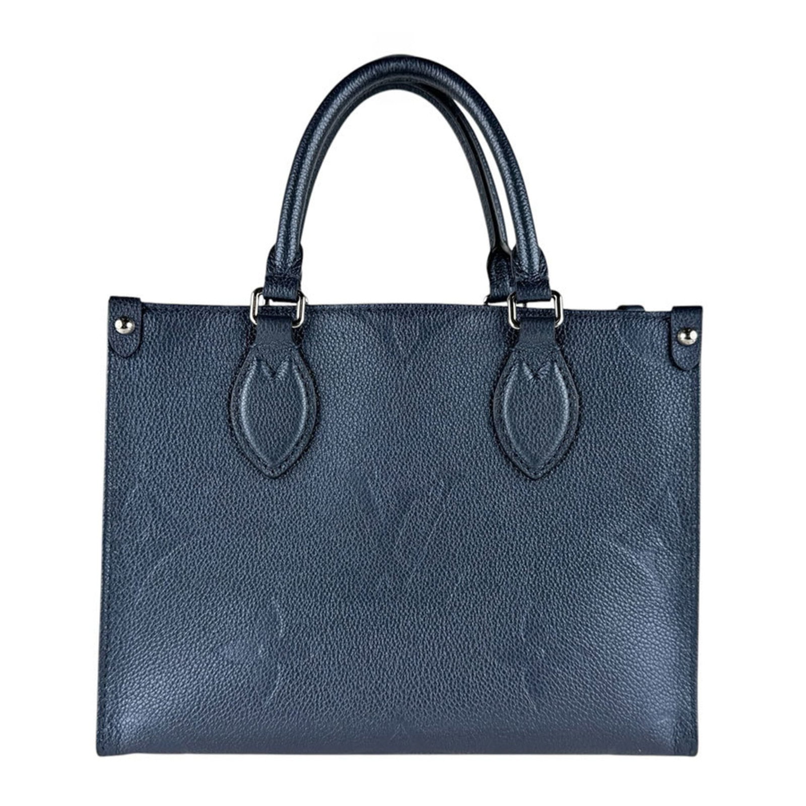 Monogram Empreinte Handbag Shoulder Louis Vuitton: Monogram Empreinte Handbag Shoulder Louis Vuitton Monogram Empreinte Handbag Shoulder Louis Vuitton features a metallic blue color and measures 19cm x 25cm x 10cm. This shoulder bag is made from high-