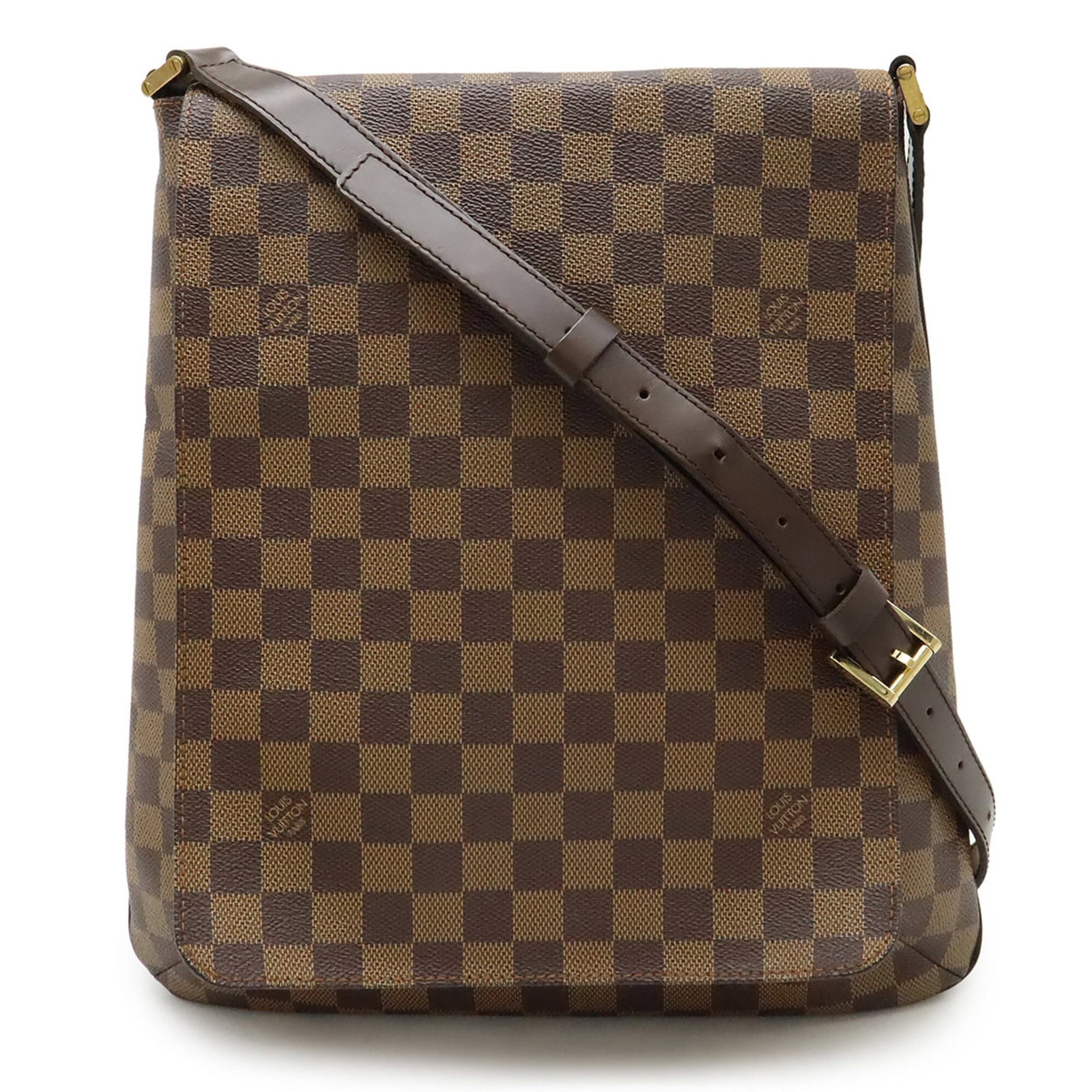 Louis Vuitton PVC Shoulder Bag: Louis Vuitton PVC Shoulder Bag Brown, Damier Canvas Louis Vuitton PVC Shoulder Bag, 36cm x 31.5cm x 6cm. This Louis Vuitton shoulder bag features a durable PVC material and the iconic Damier canvas pa