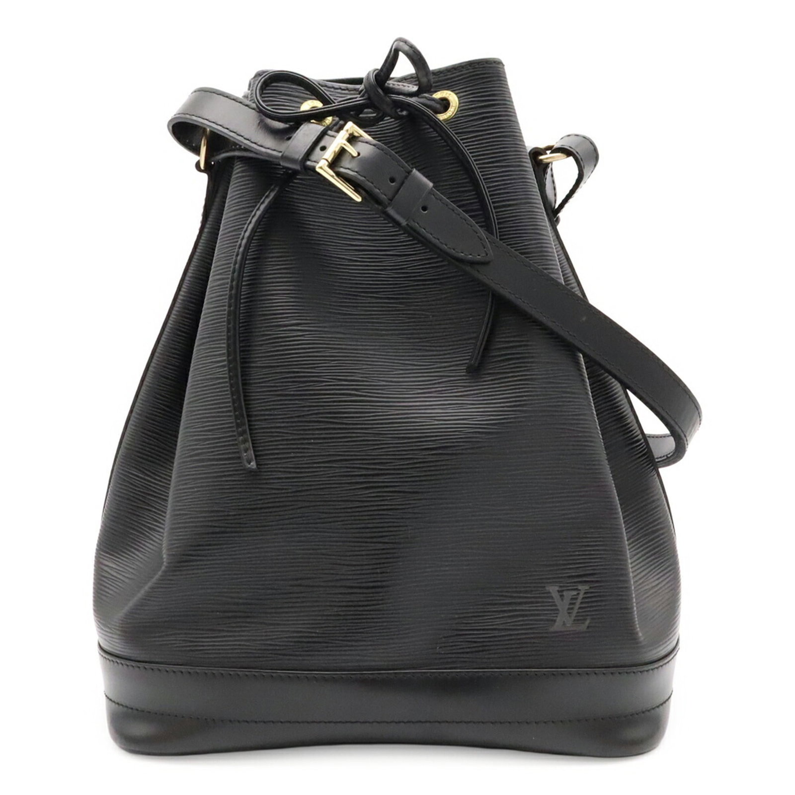 Leather Epi Bag Vuitton Louis: Leather Epi Bag Vuitton Louis Black Epi leather shoulder bag with 81cm strap length, featuring a classic design and durable construction. Weighing 790g, this 34cm x 27cm x 19.5cm bag is made from high