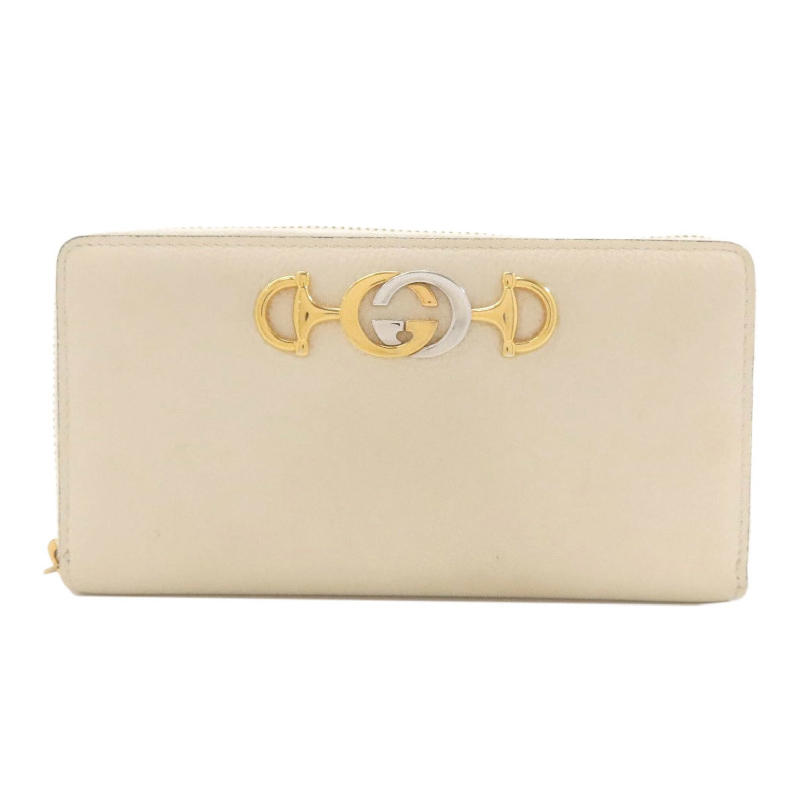 Gucci Long Wallet (Bi-Fold) Leather: Gucci Long Wallet (Bi-Fold) Leather The Gucci Long Wallet (Bi-Fold) Leather is a stylish and functional accessory, featuring a sleek bi-fold design with an ivory leather exterior. Measuring 10cm x