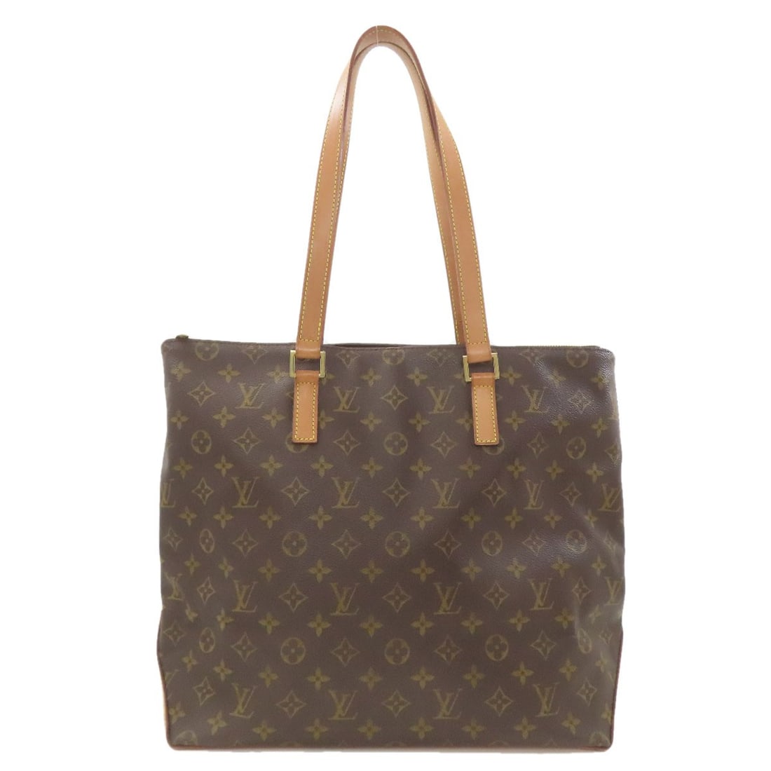 Mezzo Cabas M51151 Monogram Canvas Tote Bag Louis Vuitton: Mezzo Cabas M51151 Monogram Canvas Tote Bag Louis Vuitton Mezzo Cabas M51151 Monogram Canvas Tote Bag by LOUIS VUITTON is a classic brown tote bag made from high-quality monogram canvas. The iconic
